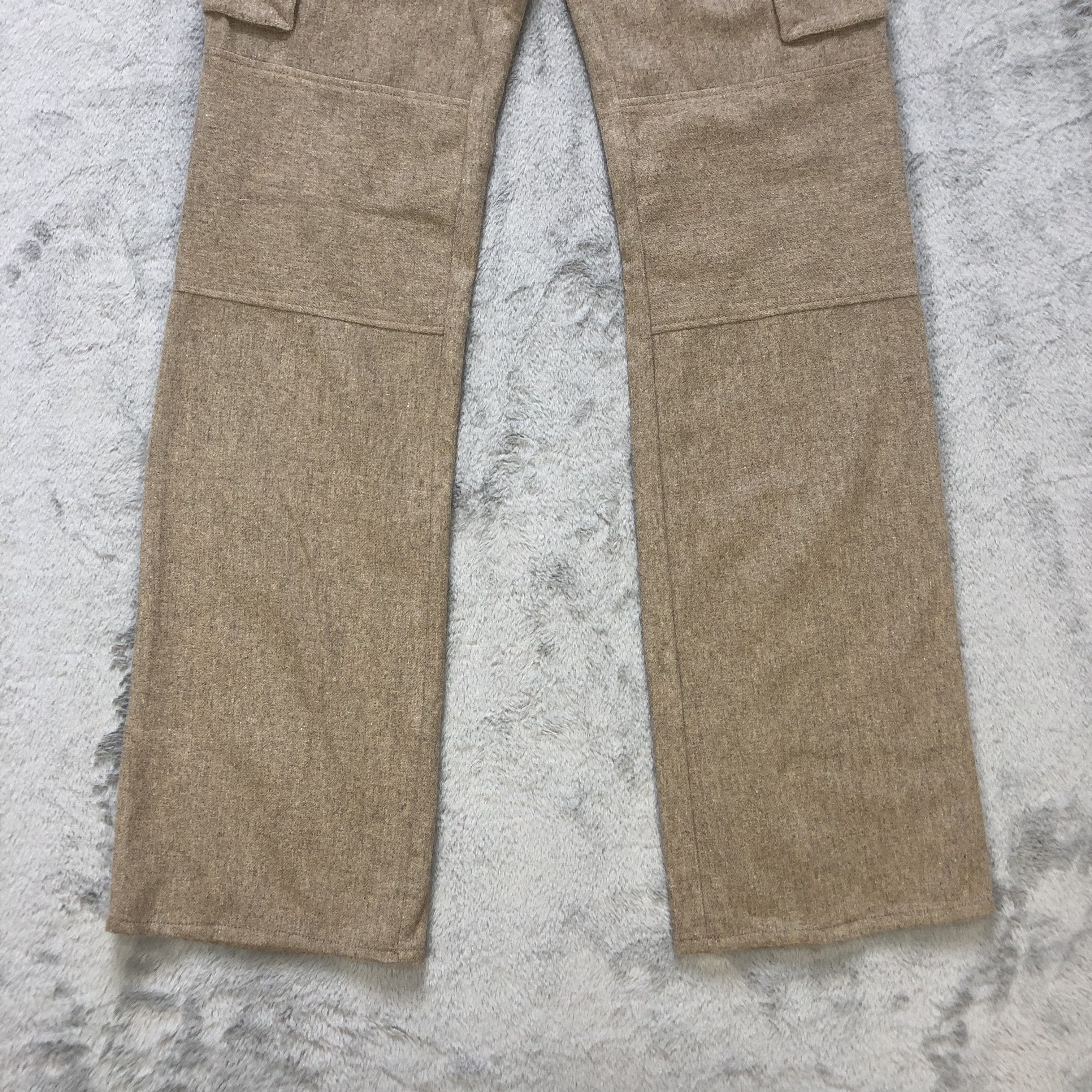 Japanese Brand D FILANT 6 POCKET CARGO WOOL PANT #6625-77 Size 32" / US 10 / IT 46 - 5 Thumbnail
