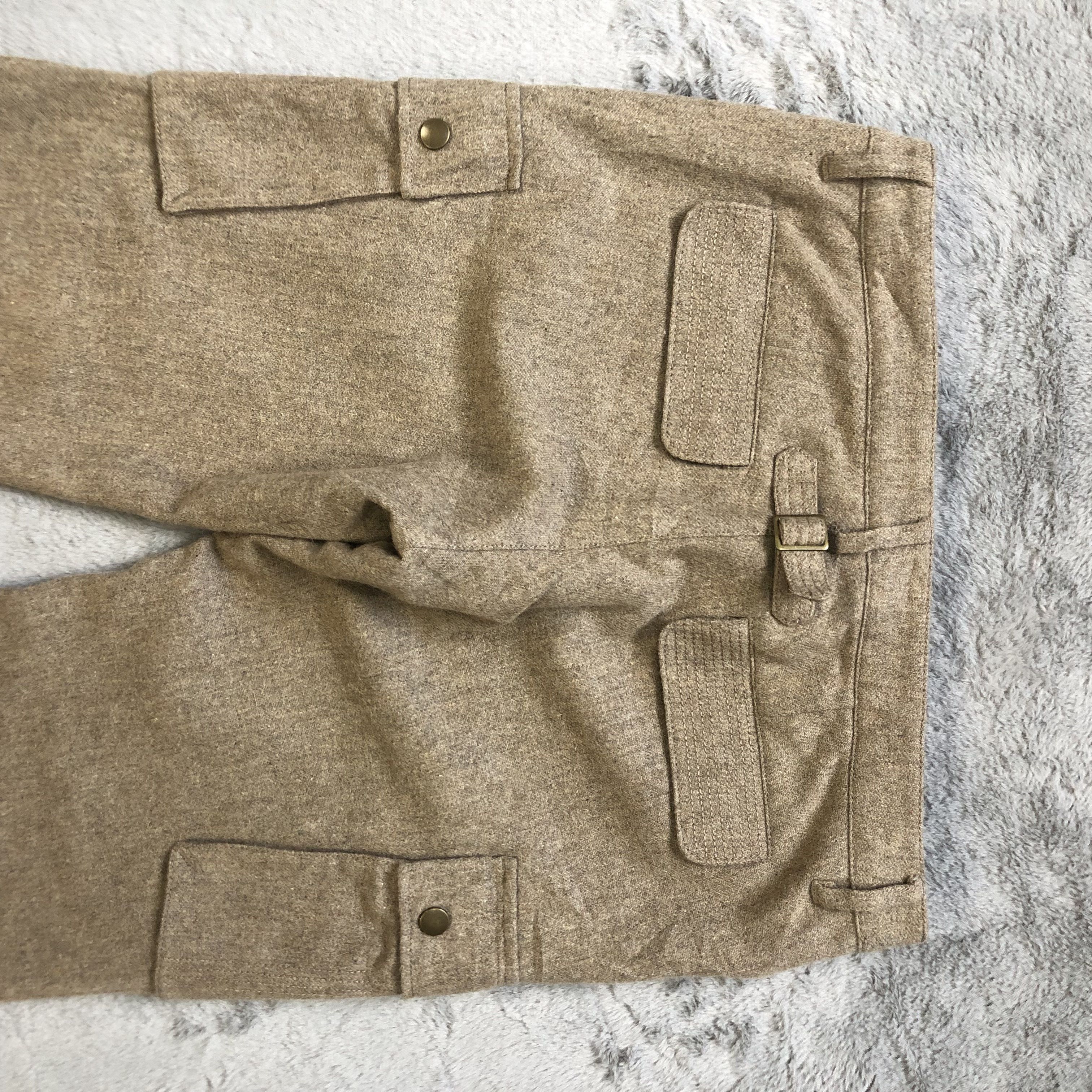 Japanese Brand D FILANT 6 POCKET CARGO WOOL PANT #6625-77 Size 32" / US 10 / IT 46 - 9 Thumbnail