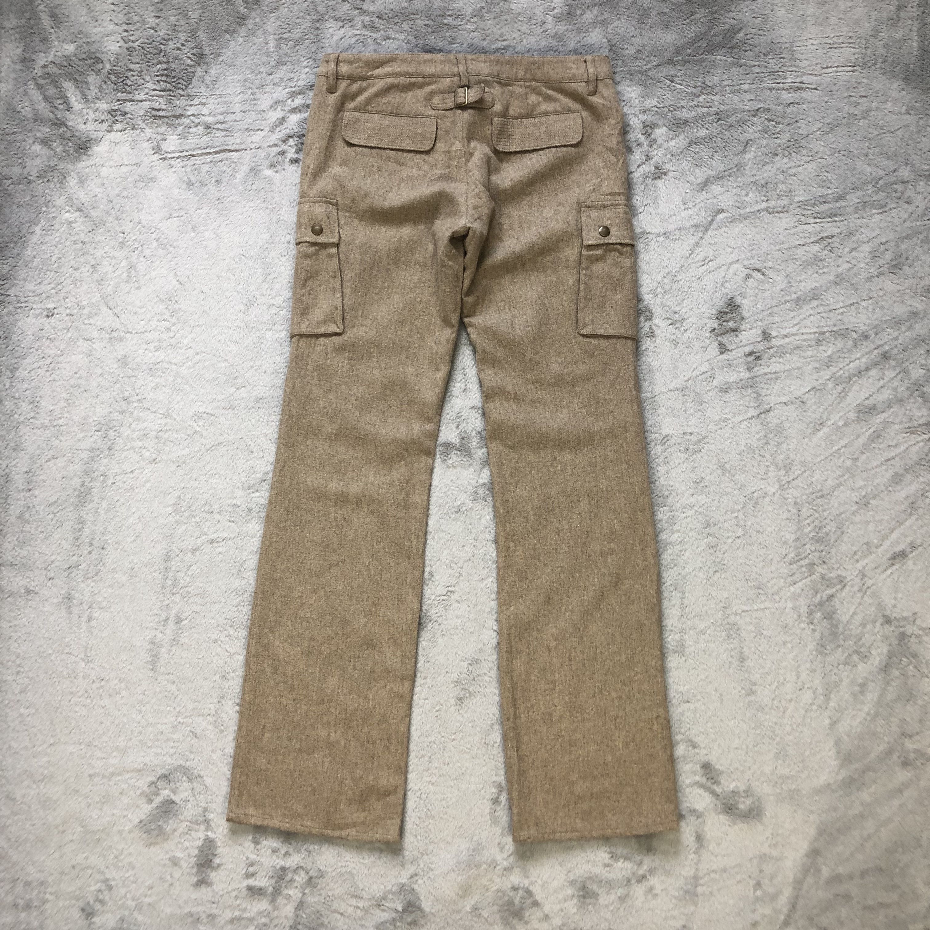 Japanese Brand D FILANT 6 POCKET CARGO WOOL PANT #6625-77 Size 32" / US 10 / IT 46 - 8 Thumbnail