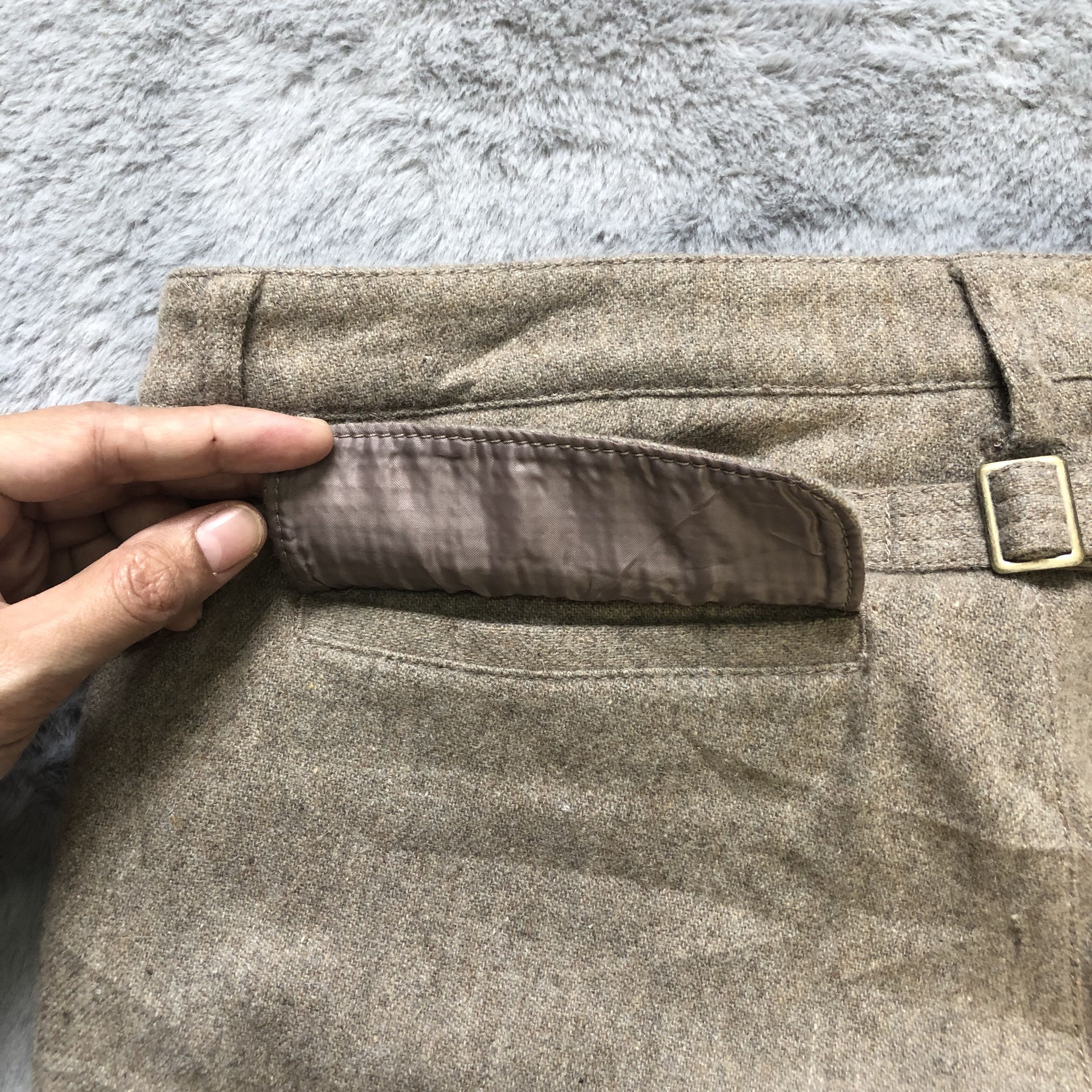 Japanese Brand D FILANT 6 POCKET CARGO WOOL PANT #6625-77 Size 32" / US 10 / IT 46 - 10 Thumbnail