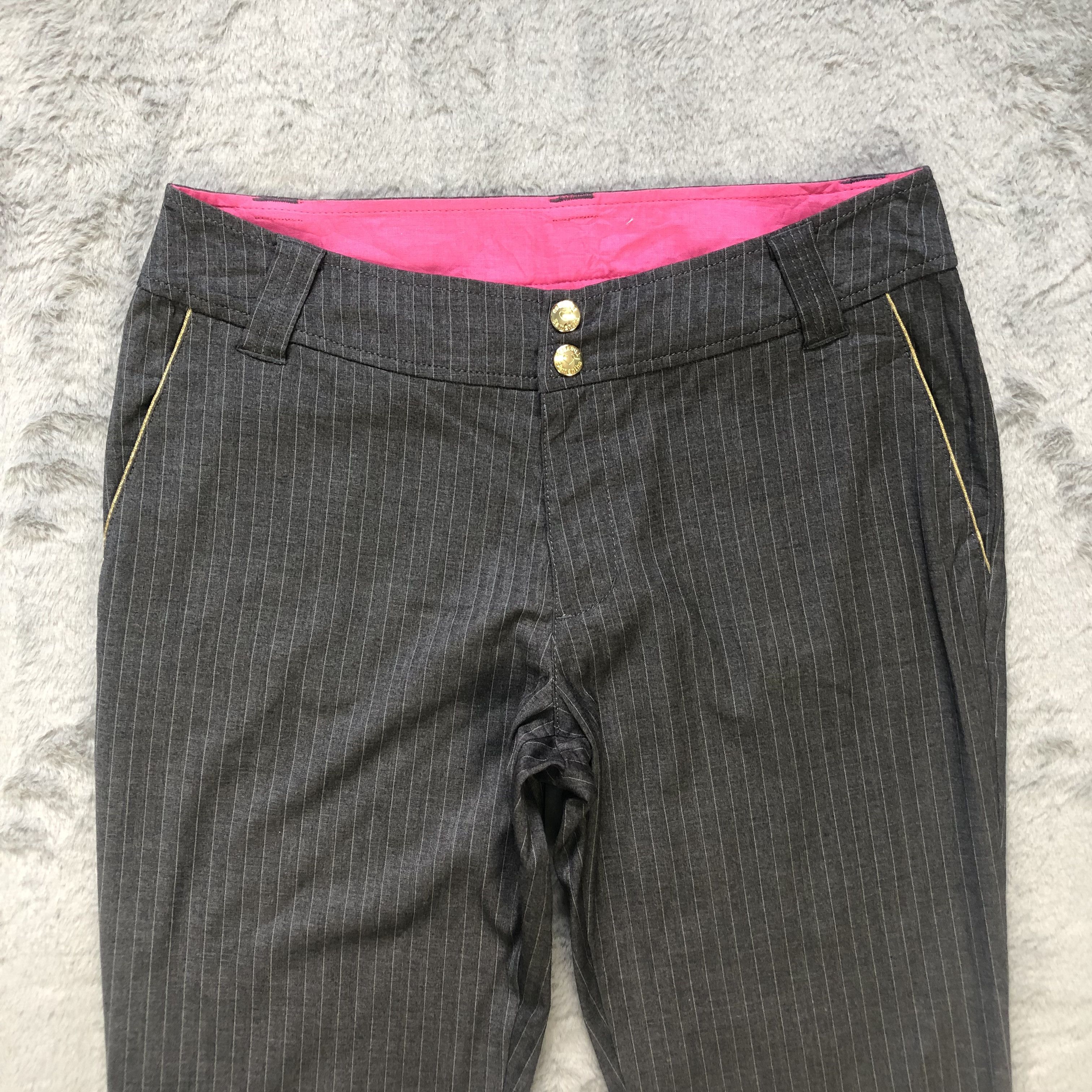 Japanese Brand NO7 SAMANTHA THAVASA STRIPES CAPRI PANT #6633-77 Size 30" / US 8 / IT 44 - 2 Thumbnail