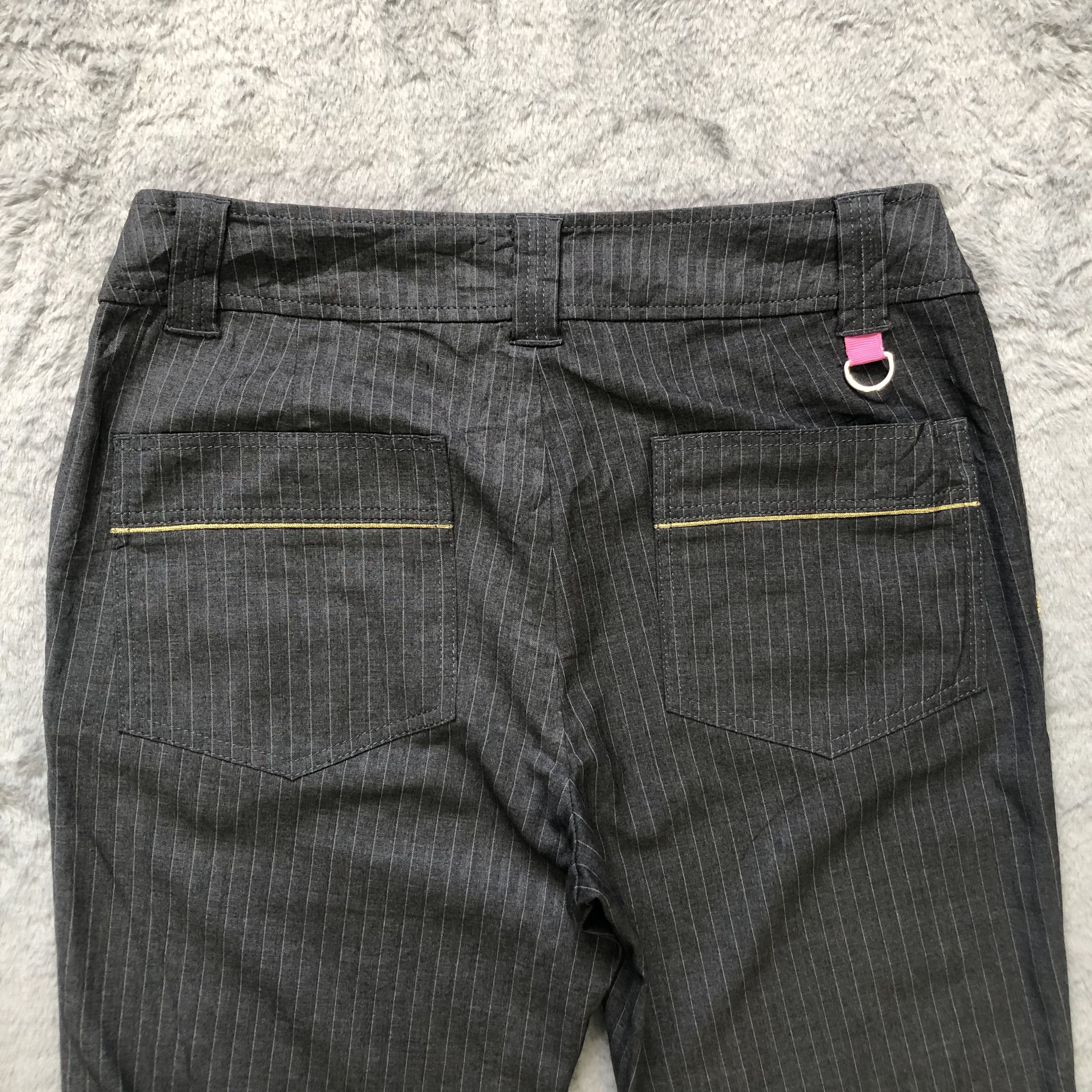 Japanese Brand NO7 SAMANTHA THAVASA STRIPES CAPRI PANT #6633-77 Size 30" / US 8 / IT 44 - 9 Thumbnail