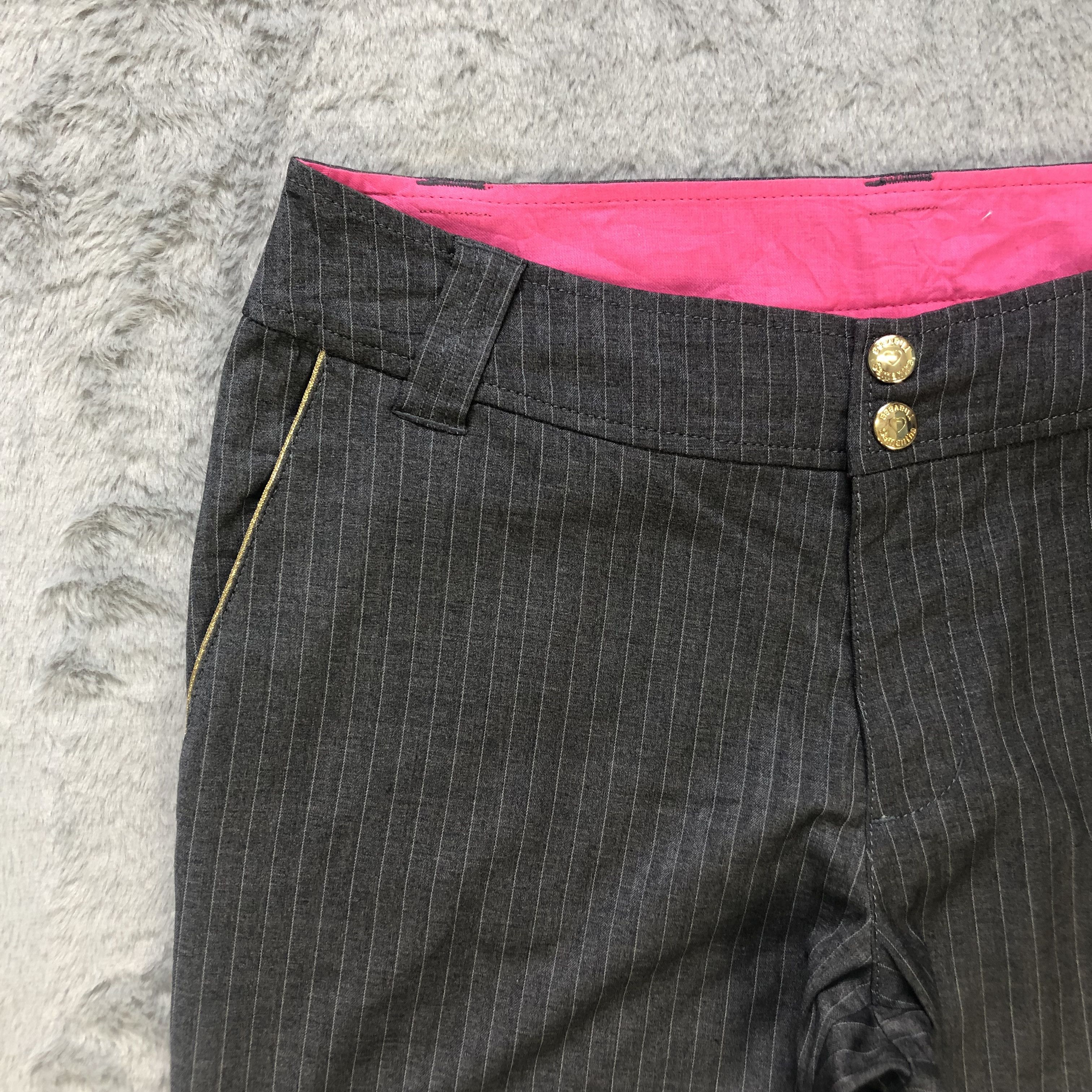 Japanese Brand NO7 SAMANTHA THAVASA STRIPES CAPRI PANT #6633-77 Size 30" / US 8 / IT 44 - 3 Thumbnail