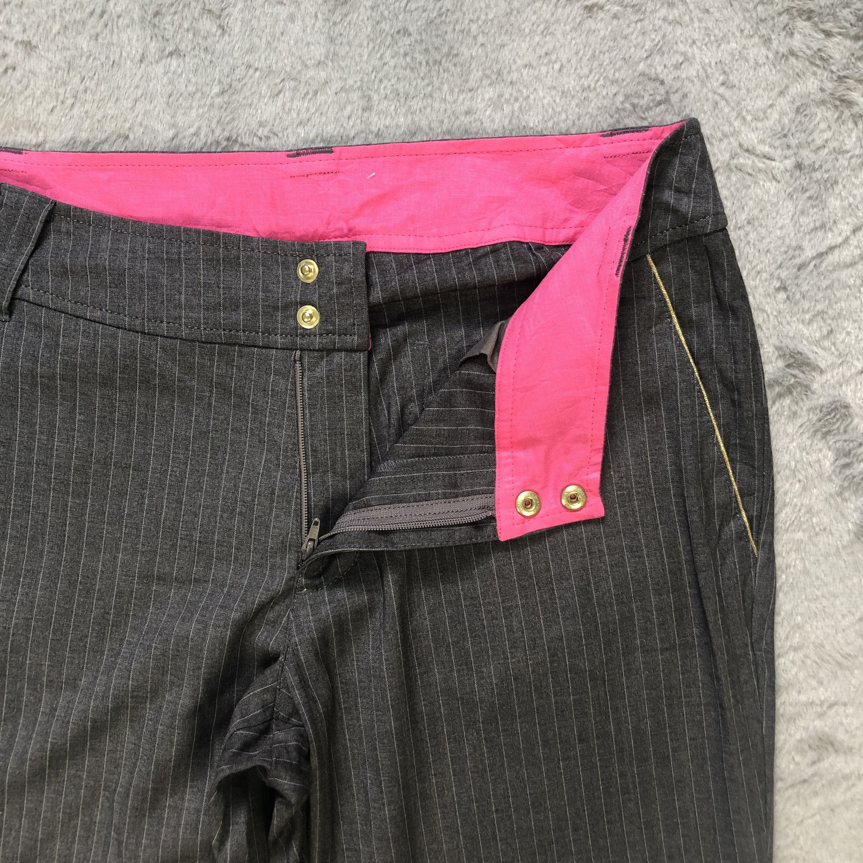 Japanese Brand NO7 SAMANTHA THAVASA STRIPES CAPRI PANT #6633-77 Size 30" / US 8 / IT 44 - 5 Thumbnail