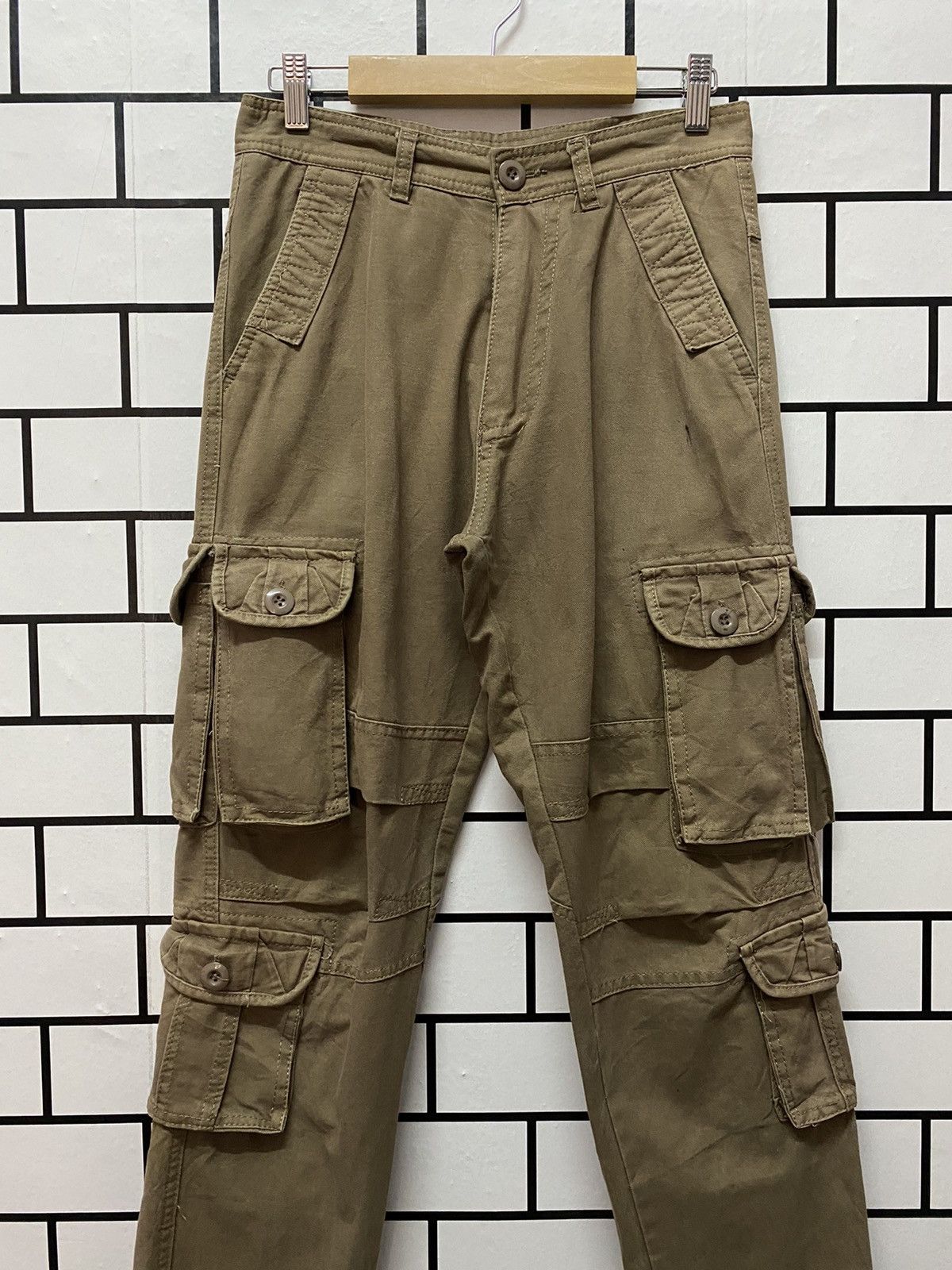 Japanese Brand Vintage Cargo Pants Tactical Combat Multi Pocket Size US 28 / EU 44 - 4 Thumbnail