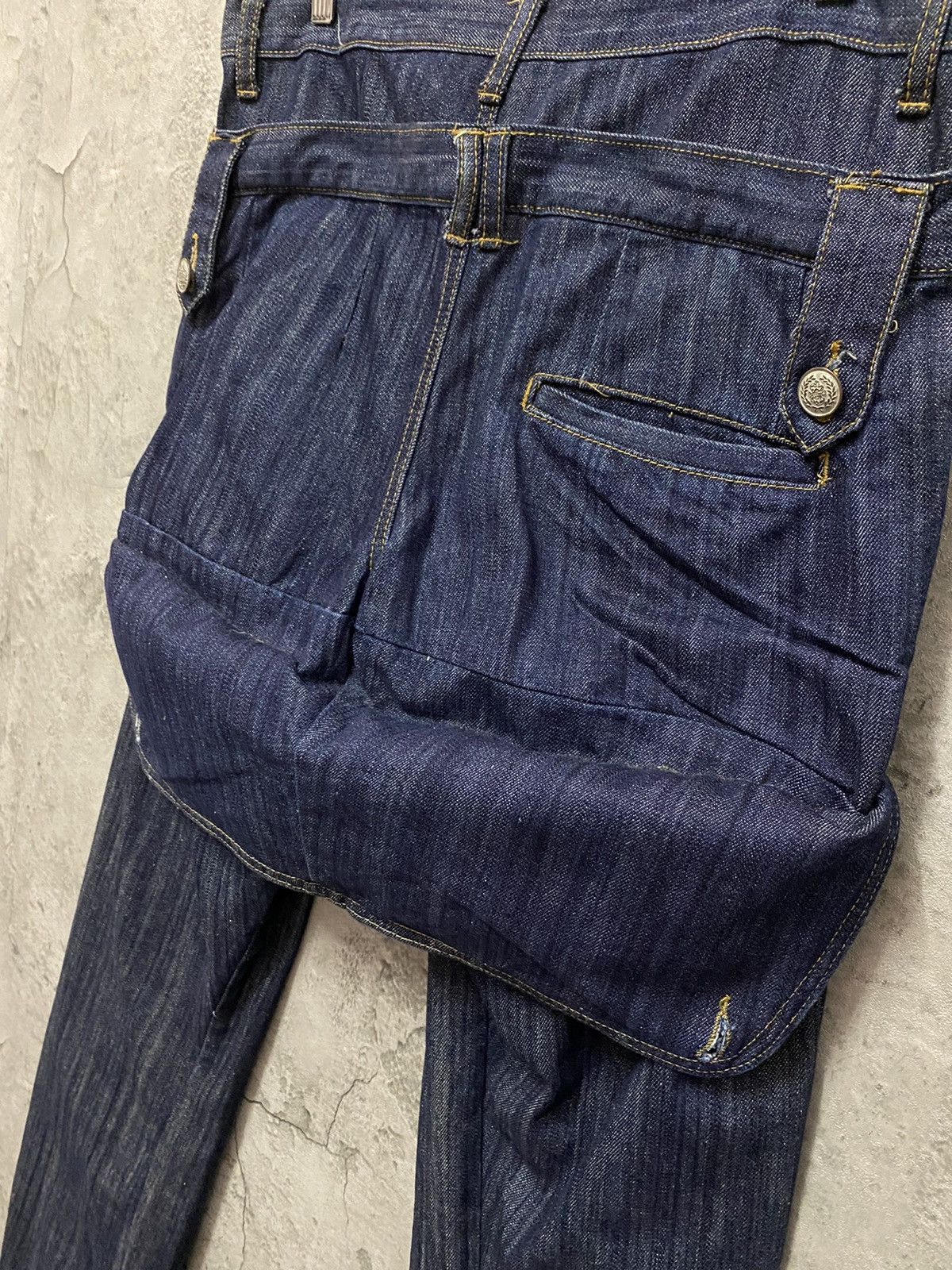 Japanese Brand Japan Brand Decom Cargo Triple Waist Reconstructed Denim Size US 34 / EU 50 - 8 Thumbnail