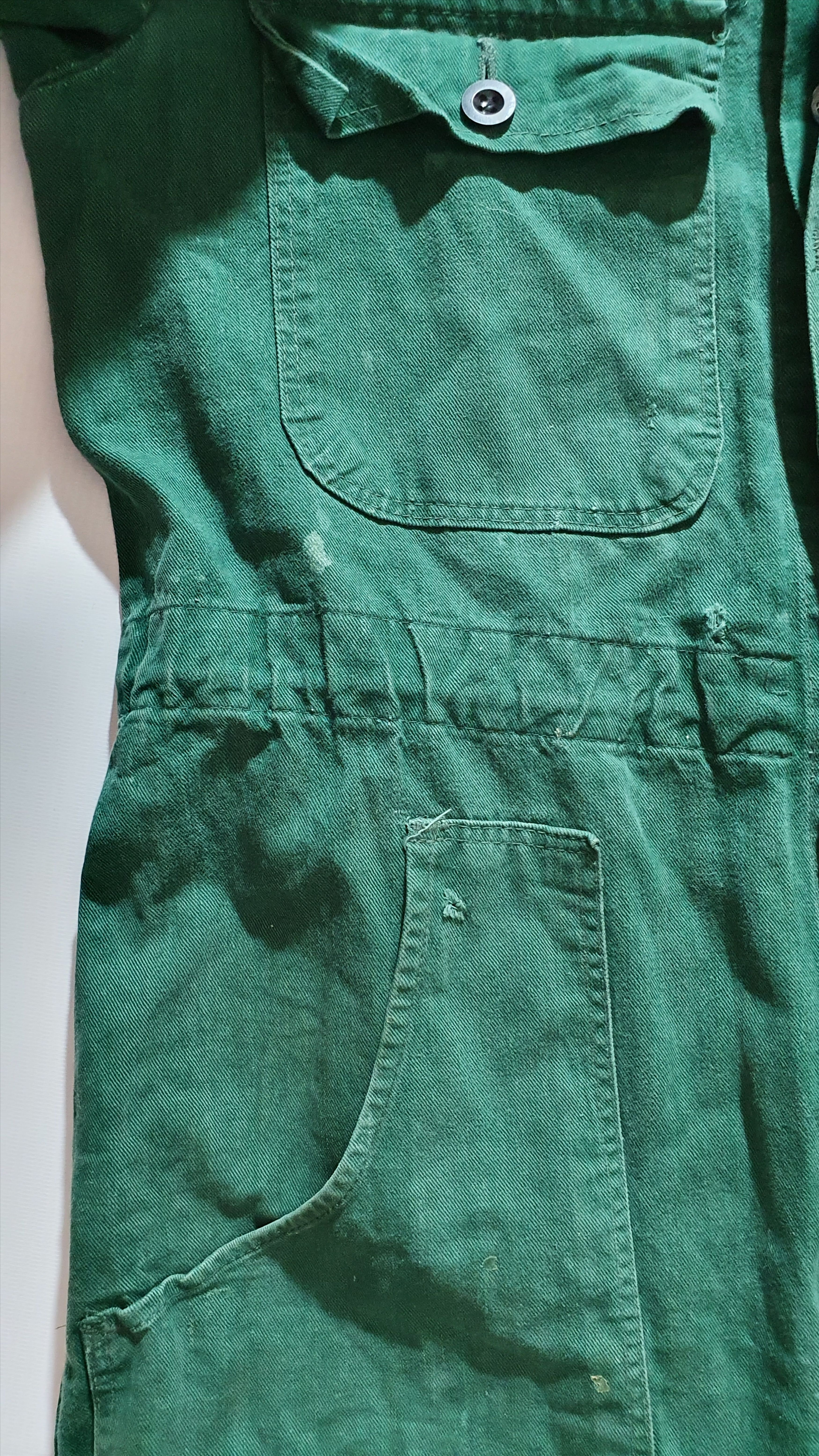 John Deere × Vetra 80s Very Rare Faded John Deere Jumpsuit Overalls Size US 32 / EU 48 - 5 Thumbnail