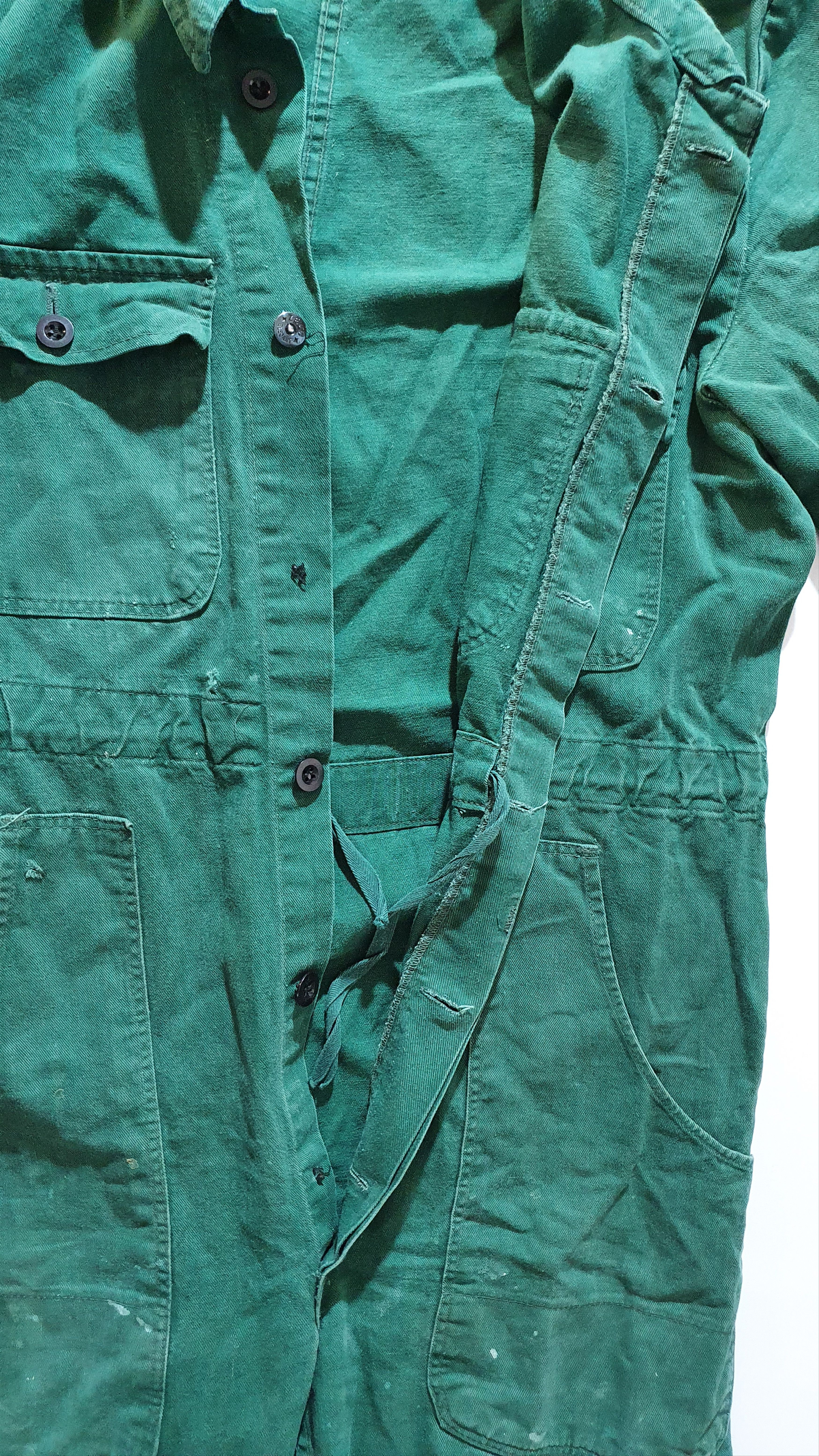 John Deere × Vetra 80s Very Rare Faded John Deere Jumpsuit Overalls Size US 32 / EU 48 - 6 Thumbnail
