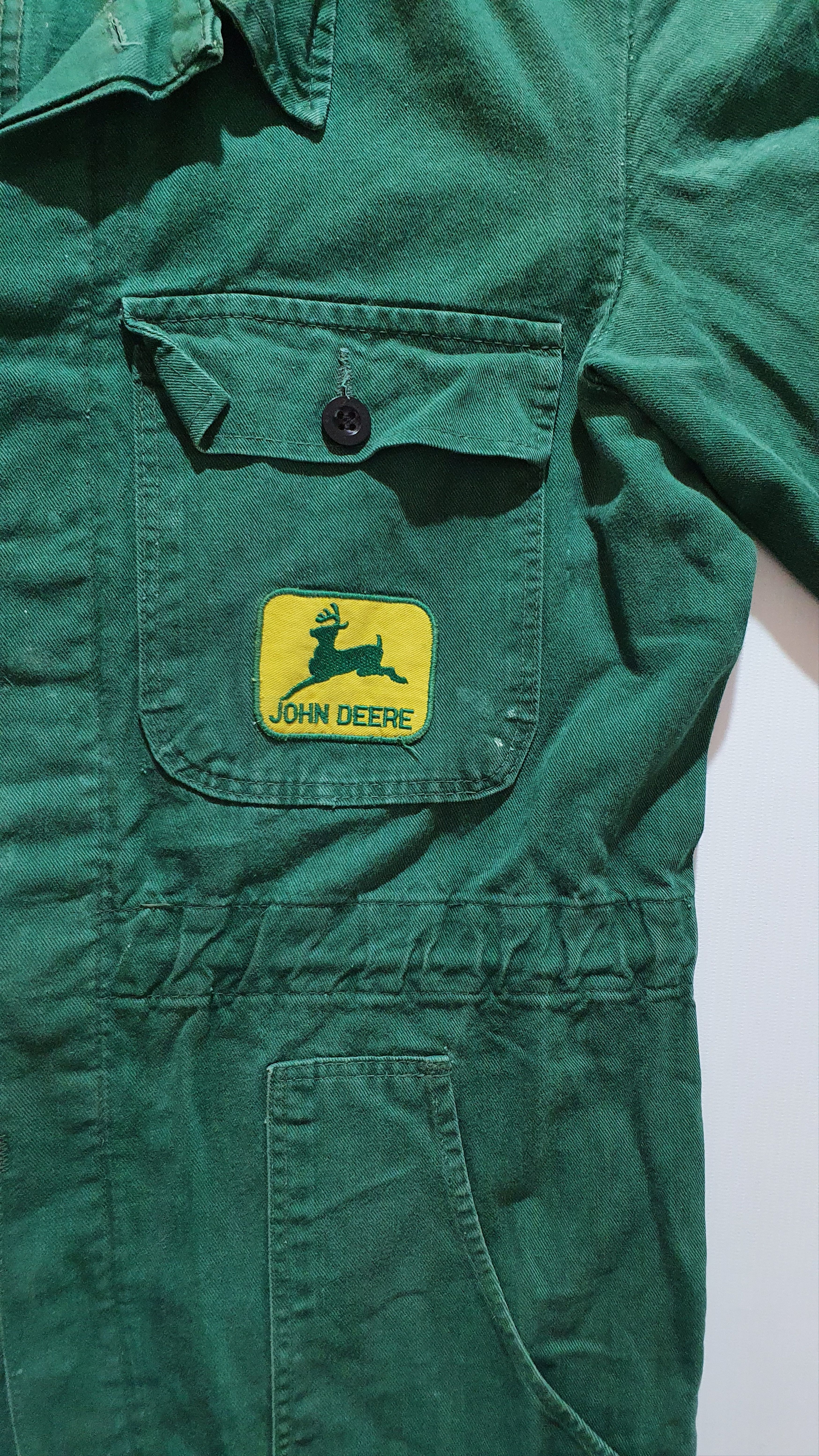 John Deere × Vetra 80s Very Rare Faded John Deere Jumpsuit Overalls Size US 32 / EU 48 - 3 Thumbnail