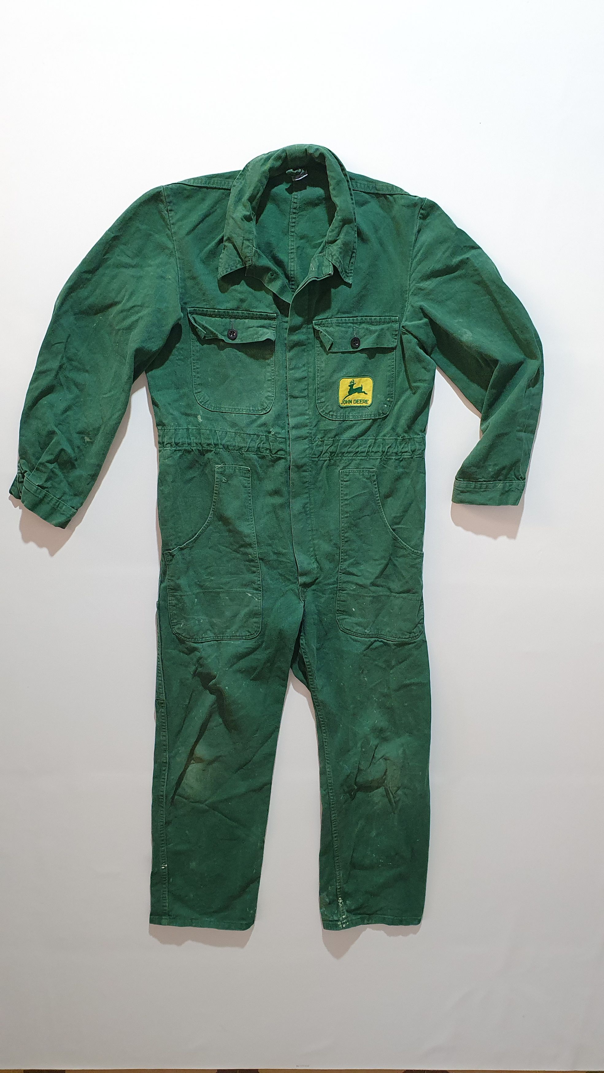 John Deere × Vetra 80s Very Rare Faded John Deere Jumpsuit Overalls Size US 32 / EU 48 - 1 Thumbnail