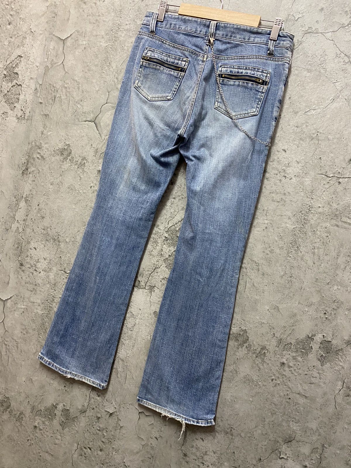 Japanese Brand Vintage Oririn Jeans Bush Pocket Button Up Ankle Flared Size US 28 / EU 44 - 12 Thumbnail
