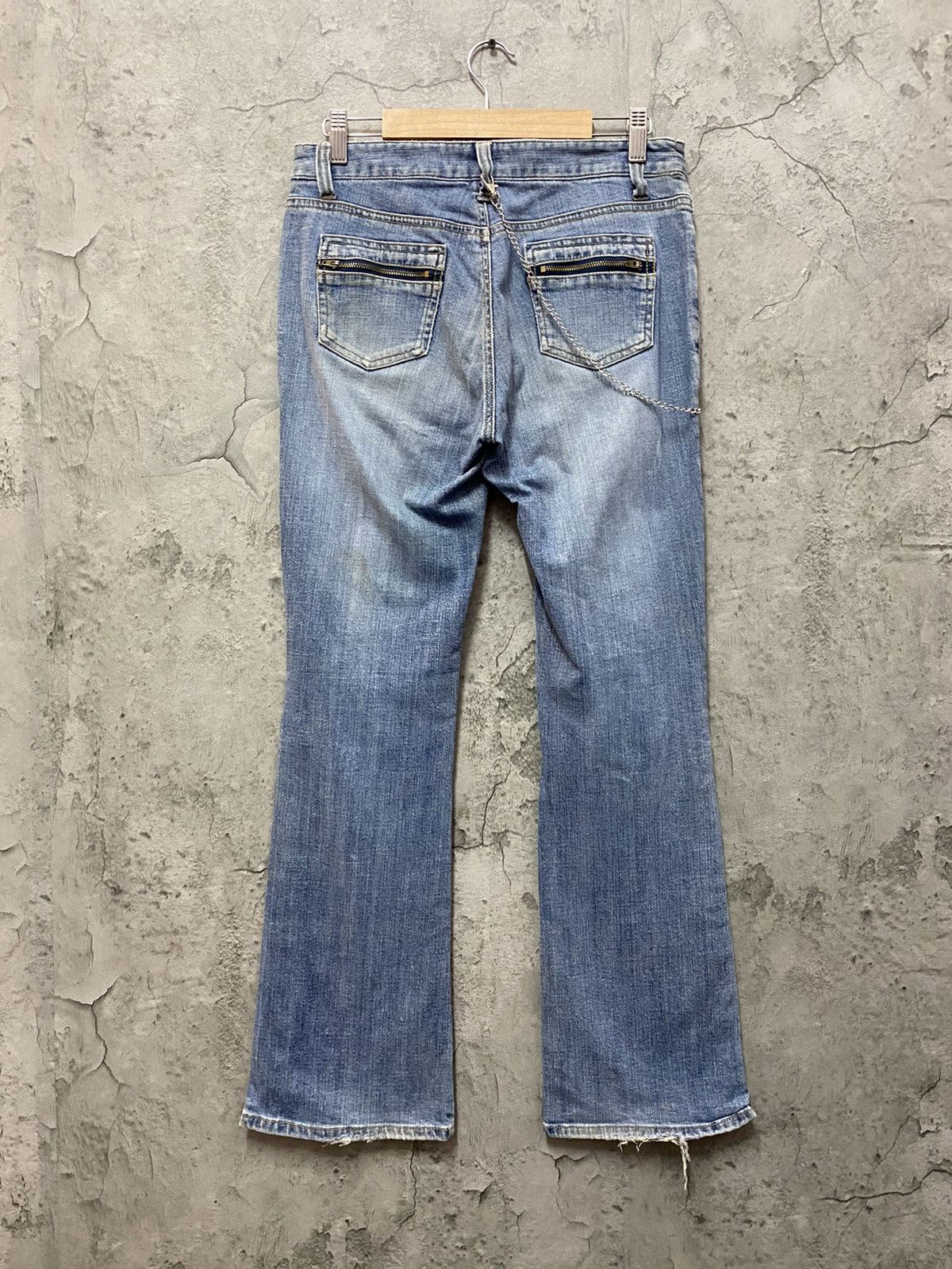 Japanese Brand Vintage Oririn Jeans Bush Pocket Button Up Ankle Flared Size US 28 / EU 44 - 2 Thumbnail