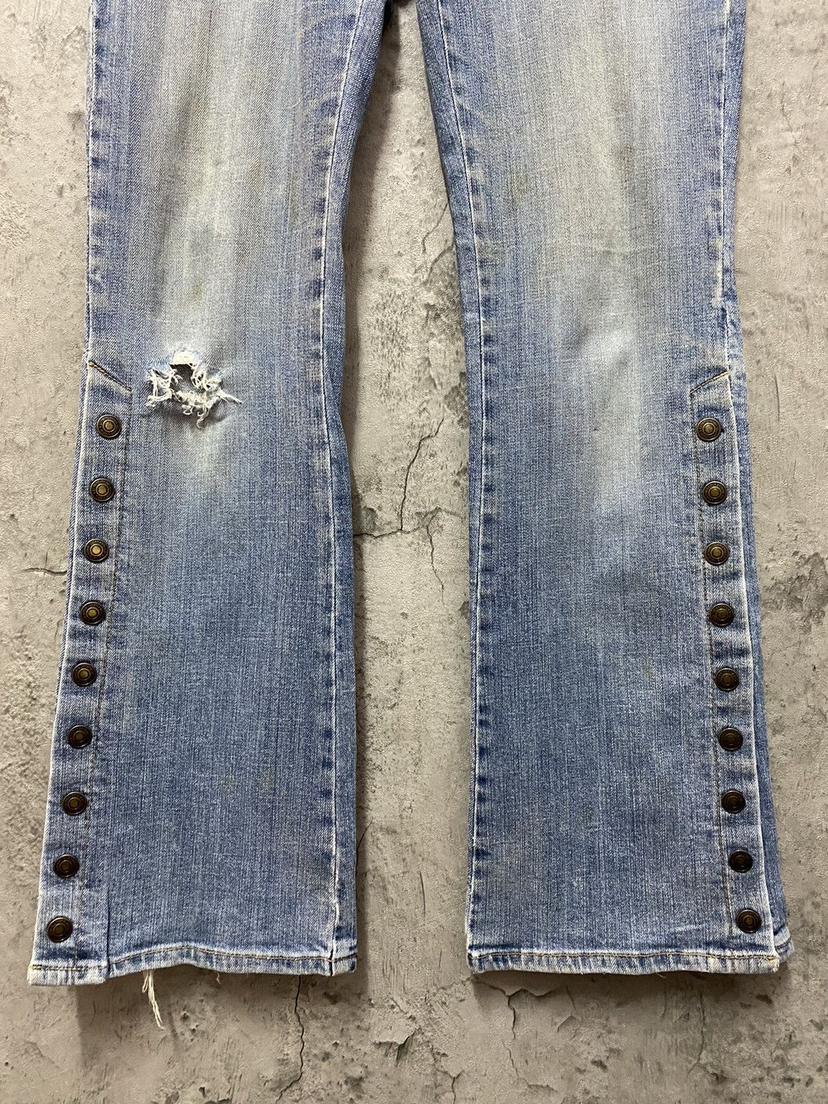 Japanese Brand Vintage Oririn Jeans Bush Pocket Button Up Ankle Flared Size US 28 / EU 44 - 4 Thumbnail