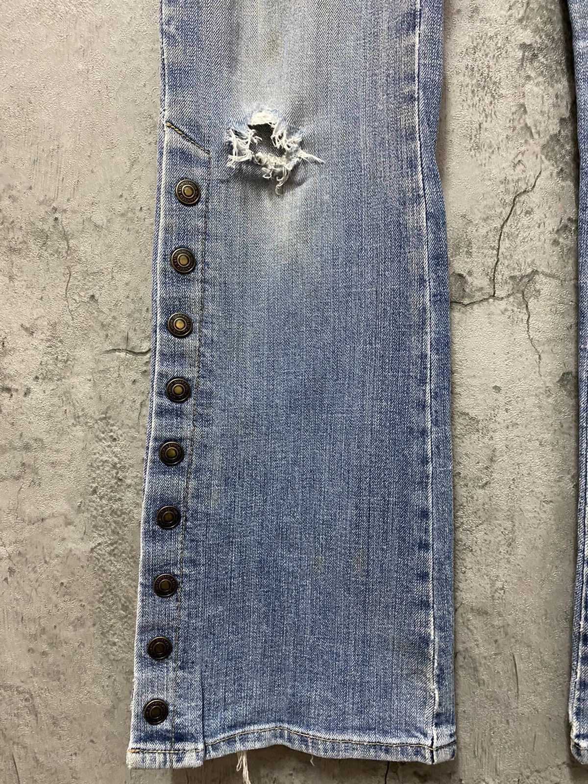 Japanese Brand Vintage Oririn Jeans Bush Pocket Button Up Ankle Flared Size US 28 / EU 44 - 9 Thumbnail