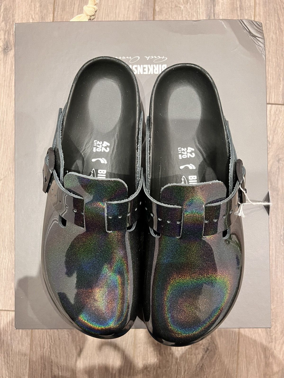 Birkenstock × Rick Owens Rick Owens x BIRKENSTOCK Boston Mix mules Size US 9 / EU 42 - 2 Thumbnail