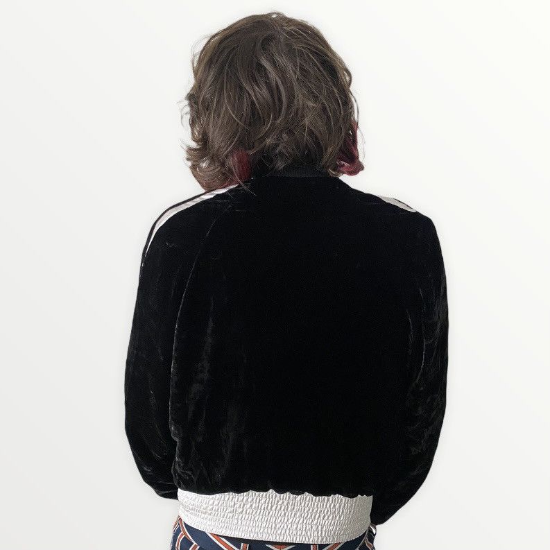 Off-White Fall 2017 Velour Cropped Bomber Jacket Size US S / EU 44-46 / 1 - 4 Thumbnail