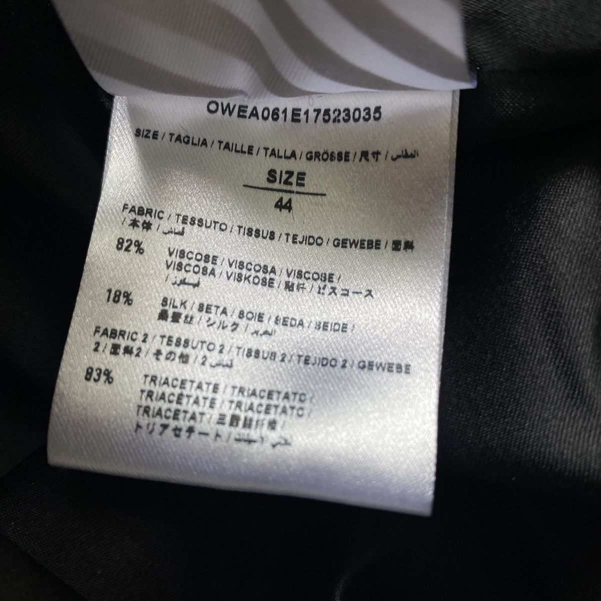 Off-White Fall 2017 Velour Cropped Bomber Jacket Size US S / EU 44-46 / 1 - 7 Thumbnail