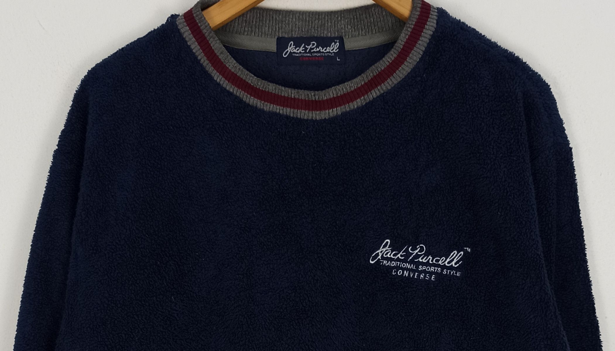 Converse Vintage Jack Purcell Converse Fleece Sweatshirts Size US L / EU 52-54 / 3 - 2 Thumbnail