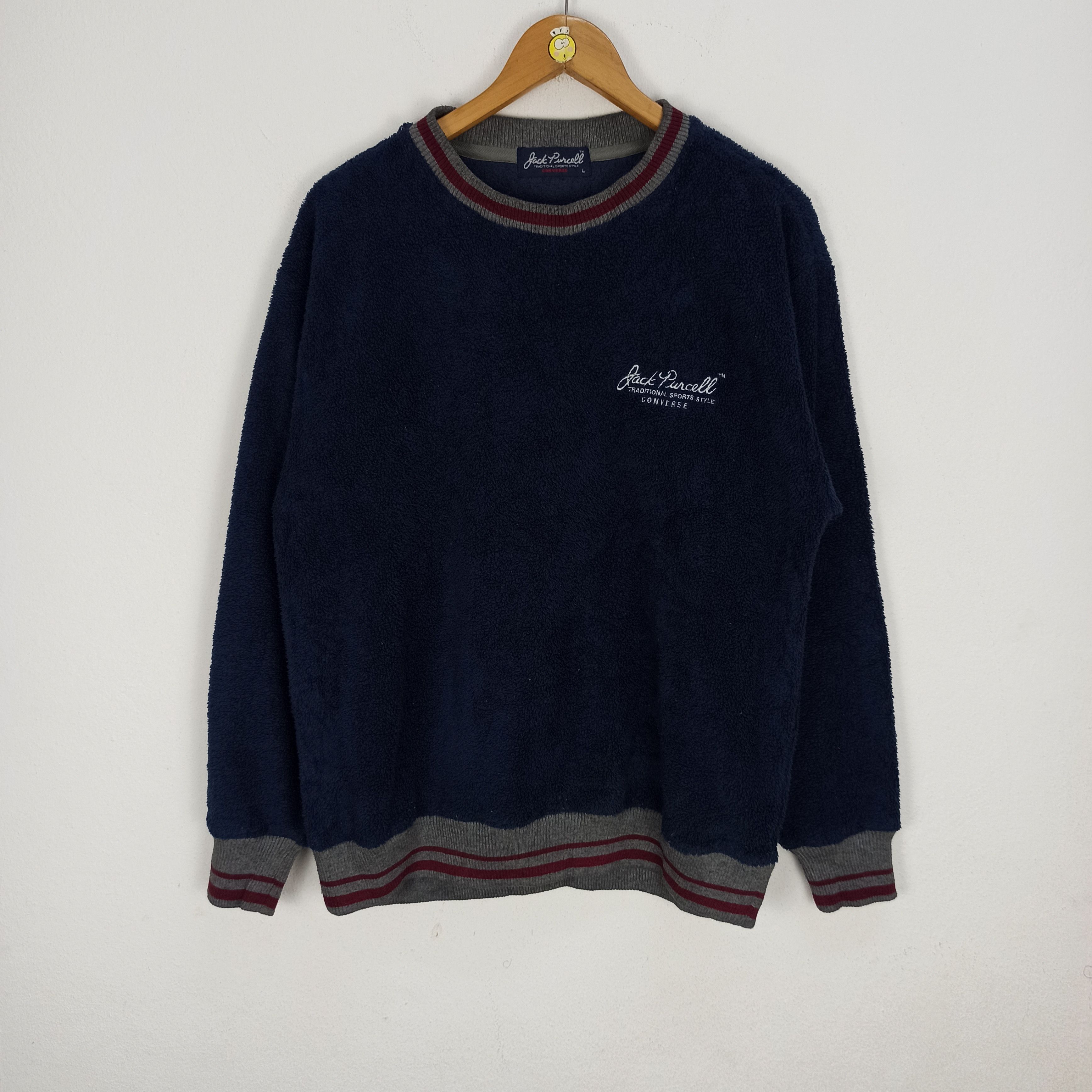 Converse Vintage Jack Purcell Converse Fleece Sweatshirts Size US L / EU 52-54 / 3 - 1 Thumbnail