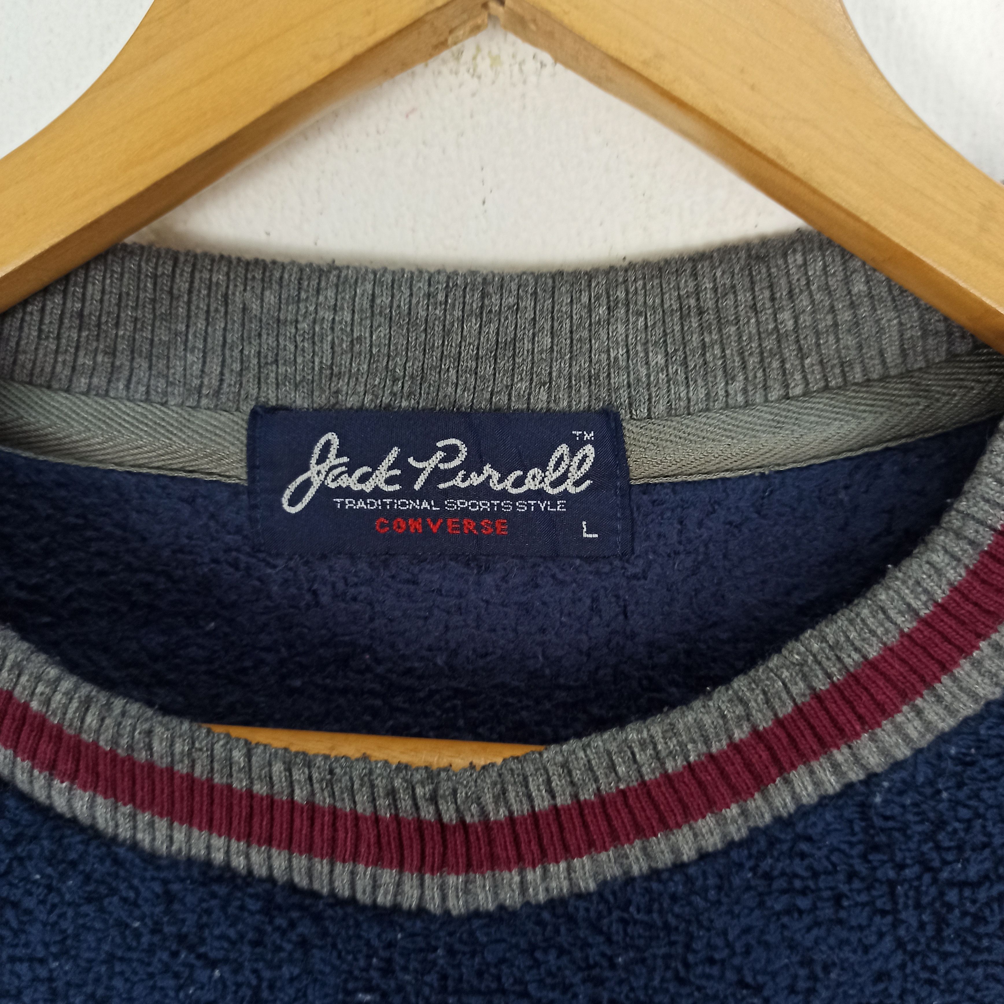 Converse Vintage Jack Purcell Converse Fleece Sweatshirts Size US L / EU 52-54 / 3 - 5 Thumbnail