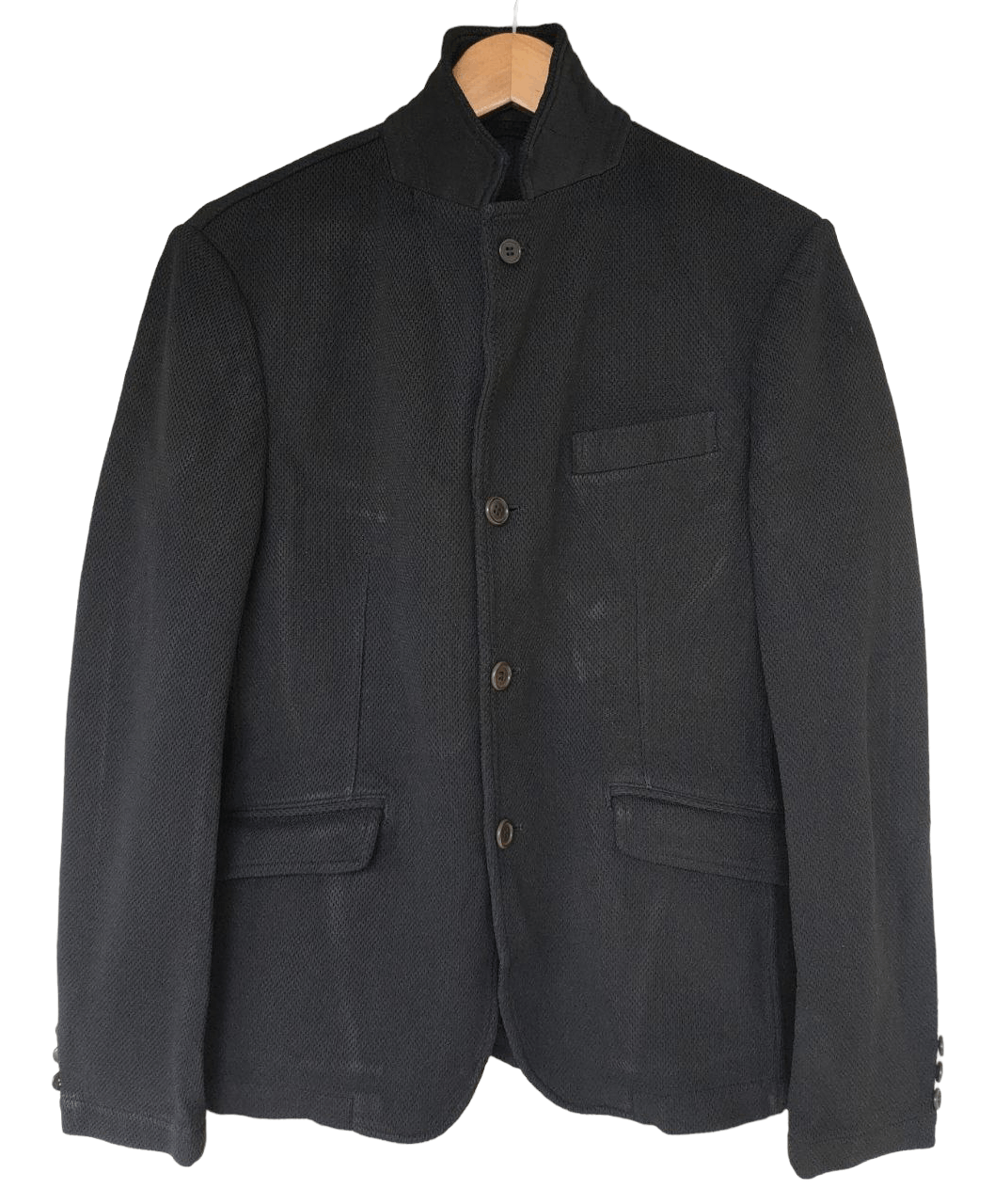 Comme des Garcons Homme Comme des Garcons Homme Black Jacket Size US S / EU 44-46 / 1 - 1 Thumbnail