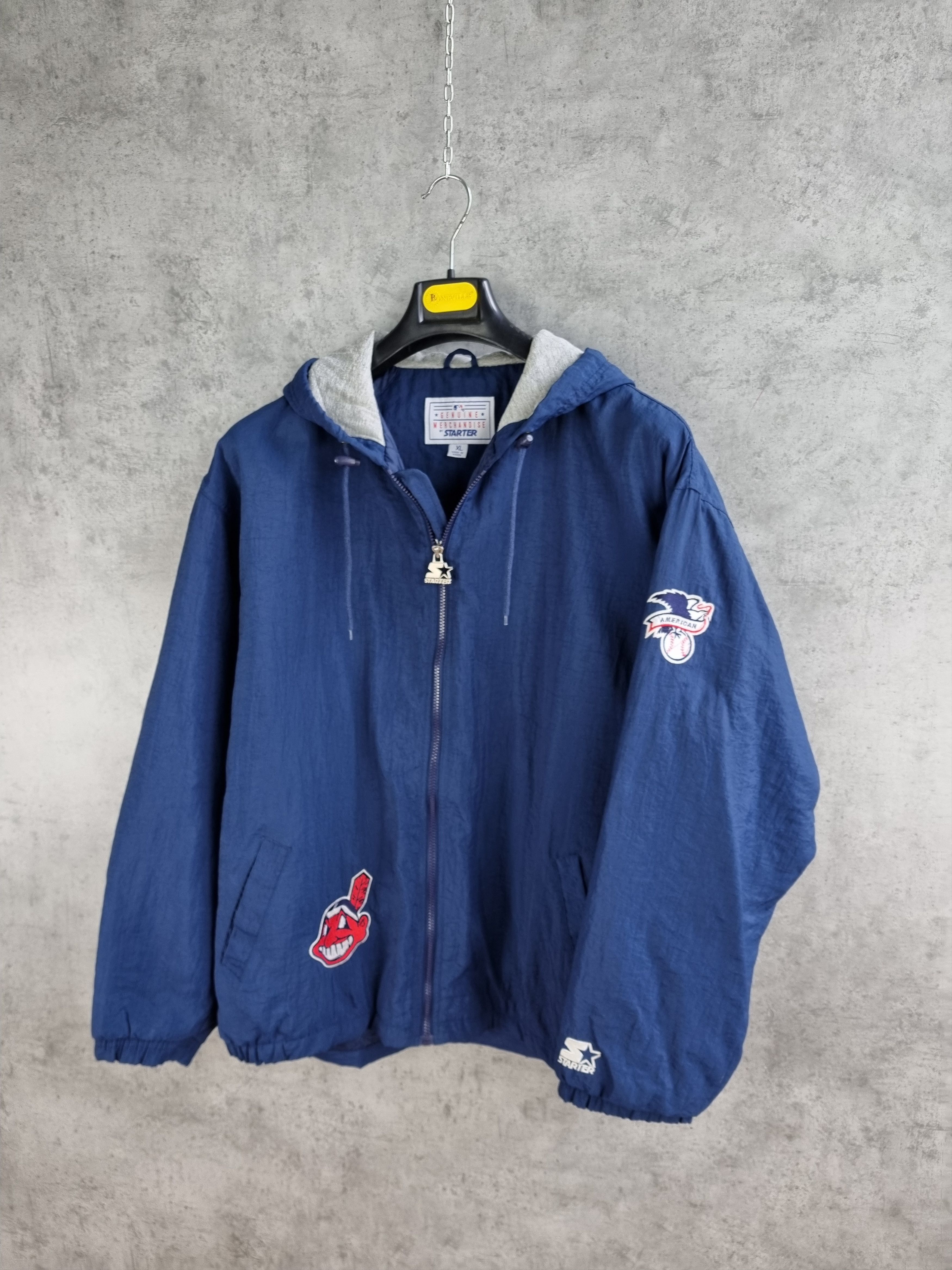 MLB × Starter × Vintage Rare 90s Indians Baseball MLB Starter Jacket Size US XL / EU 56 / 4 - 2 Thumbnail
