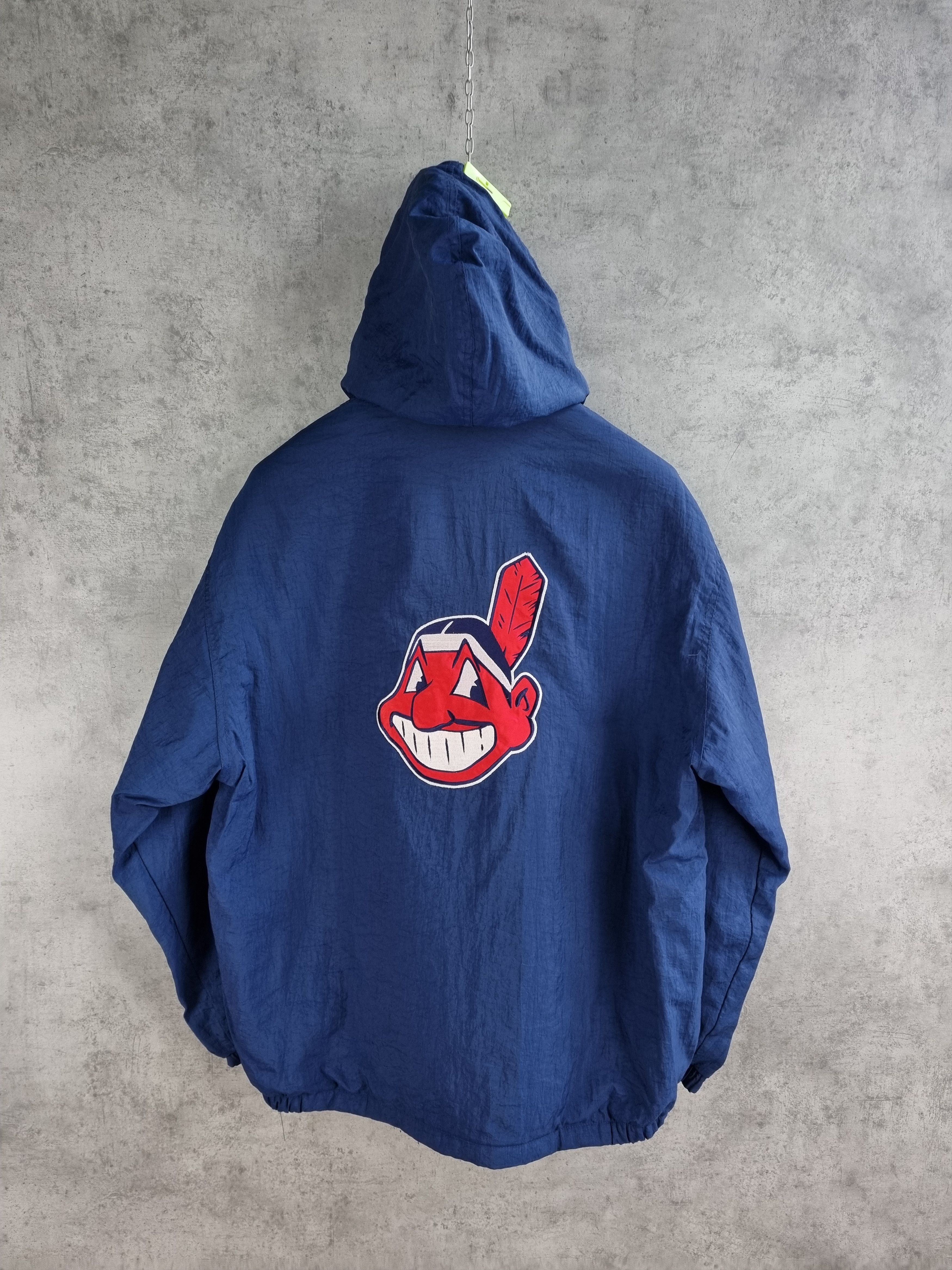 MLB × Starter × Vintage Rare 90s Indians Baseball MLB Starter Jacket Size US XL / EU 56 / 4 - 13 Thumbnail