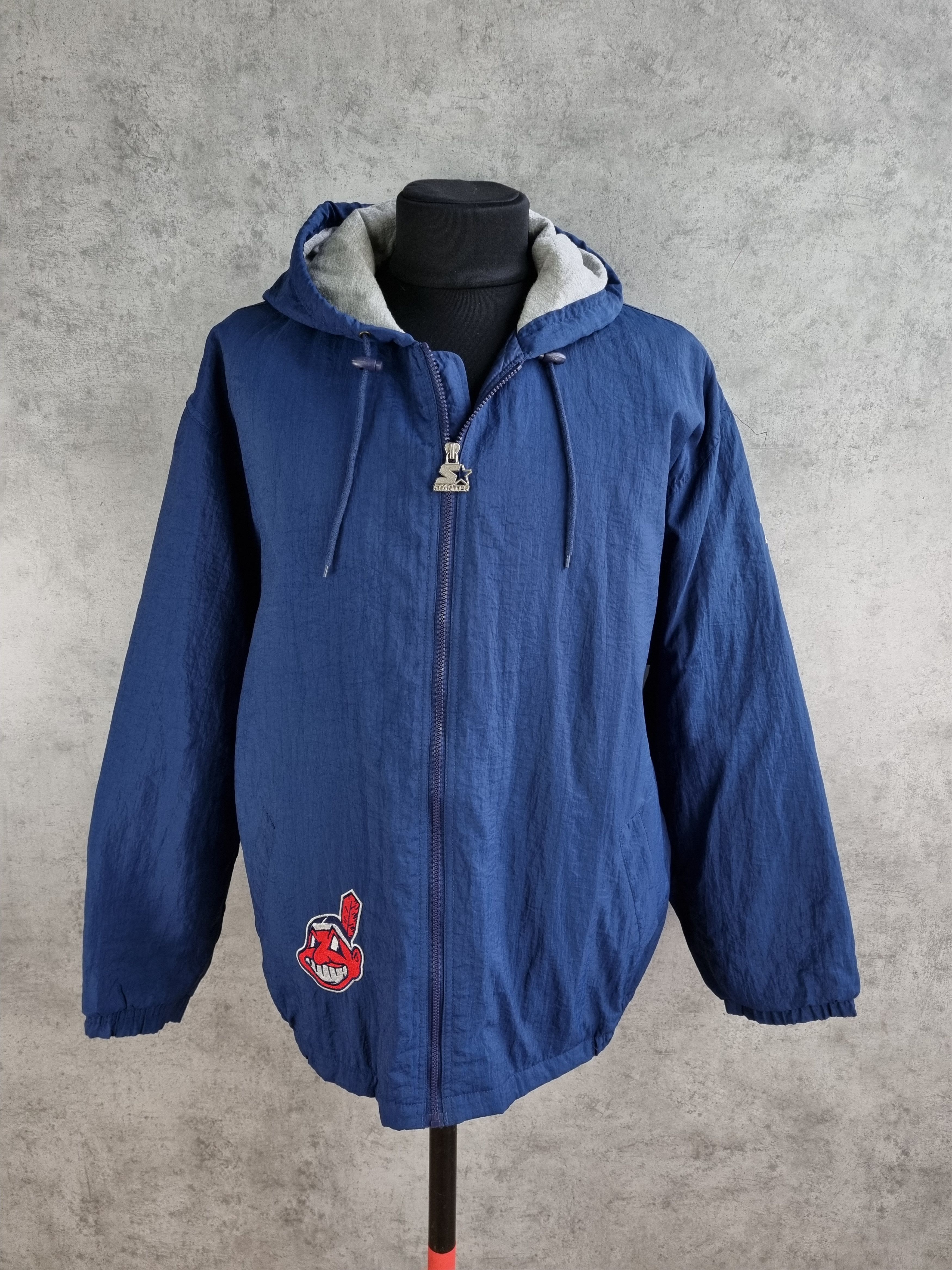 MLB × Starter × Vintage Rare 90s Indians Baseball MLB Starter Jacket Size US XL / EU 56 / 4 - 4 Thumbnail