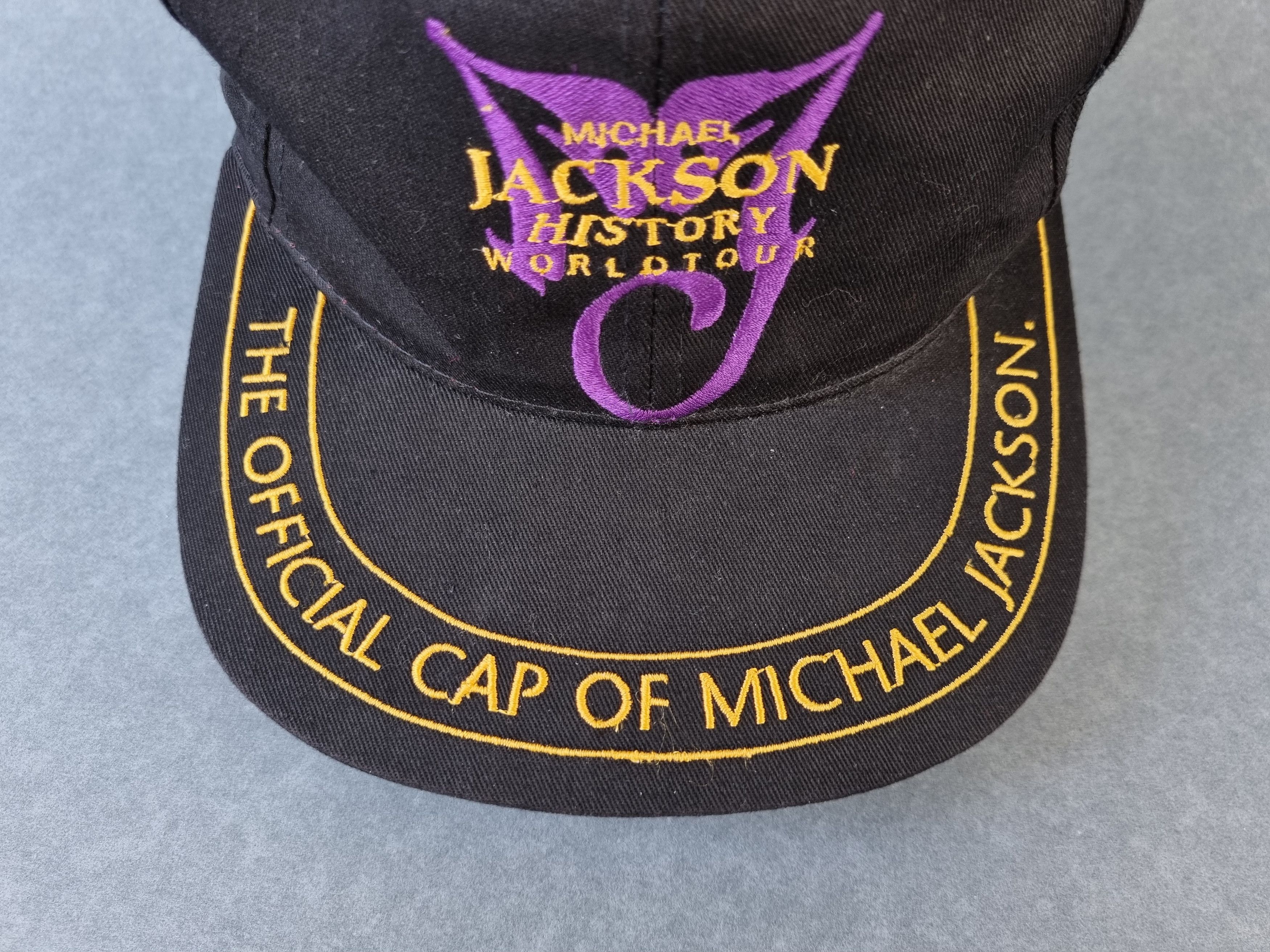 Band Tees × Michael Jackson × Vintage 90s Michael Jackson The Mystery Tour Vintage Cap Size ONE SIZE - 6 Thumbnail