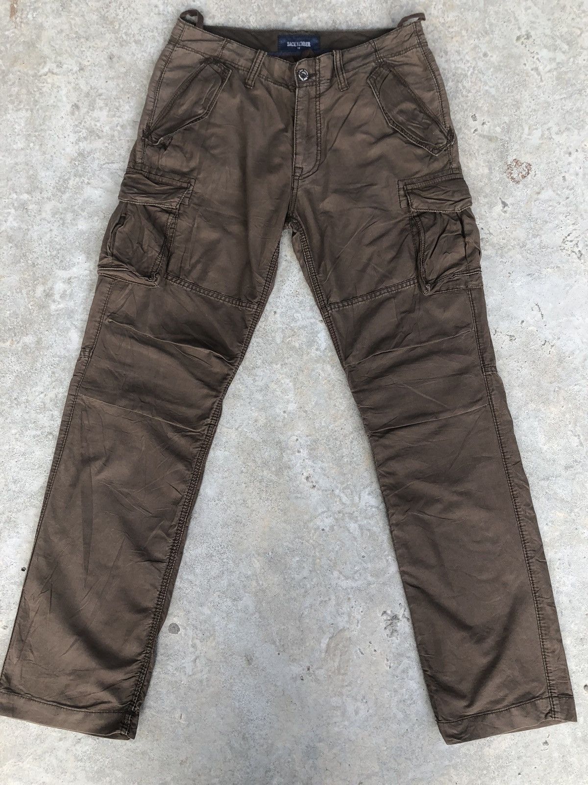 image of Seditionaries Back Number Cargo Pants Tactical Multipocket in Chocolate, Men's (Size 31)