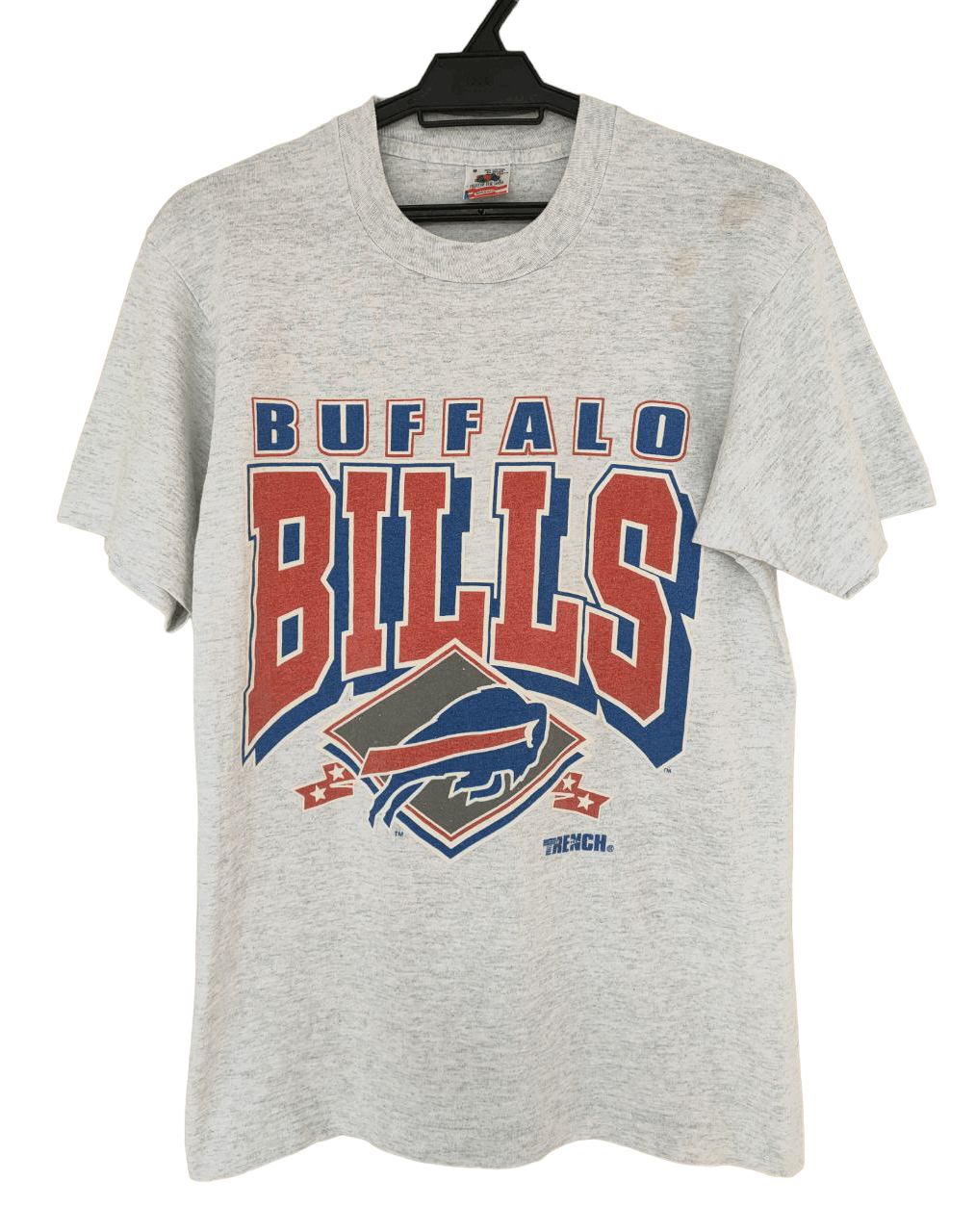 Image of Fruit Of The Loom x Nfl Vintage Single Stitch Nfl Buffalo Bills T in Grey (Size Small)