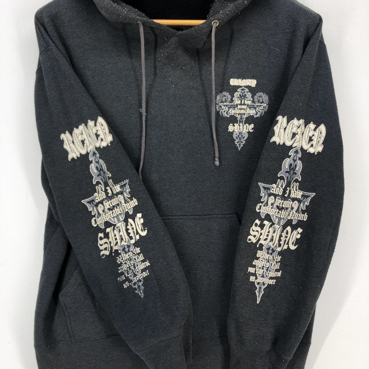 Japanese Brand BEAUMERE Rare Design Hoodie Big Print #1554-58 Size US L / EU 52-54 / 3 - 4 Thumbnail