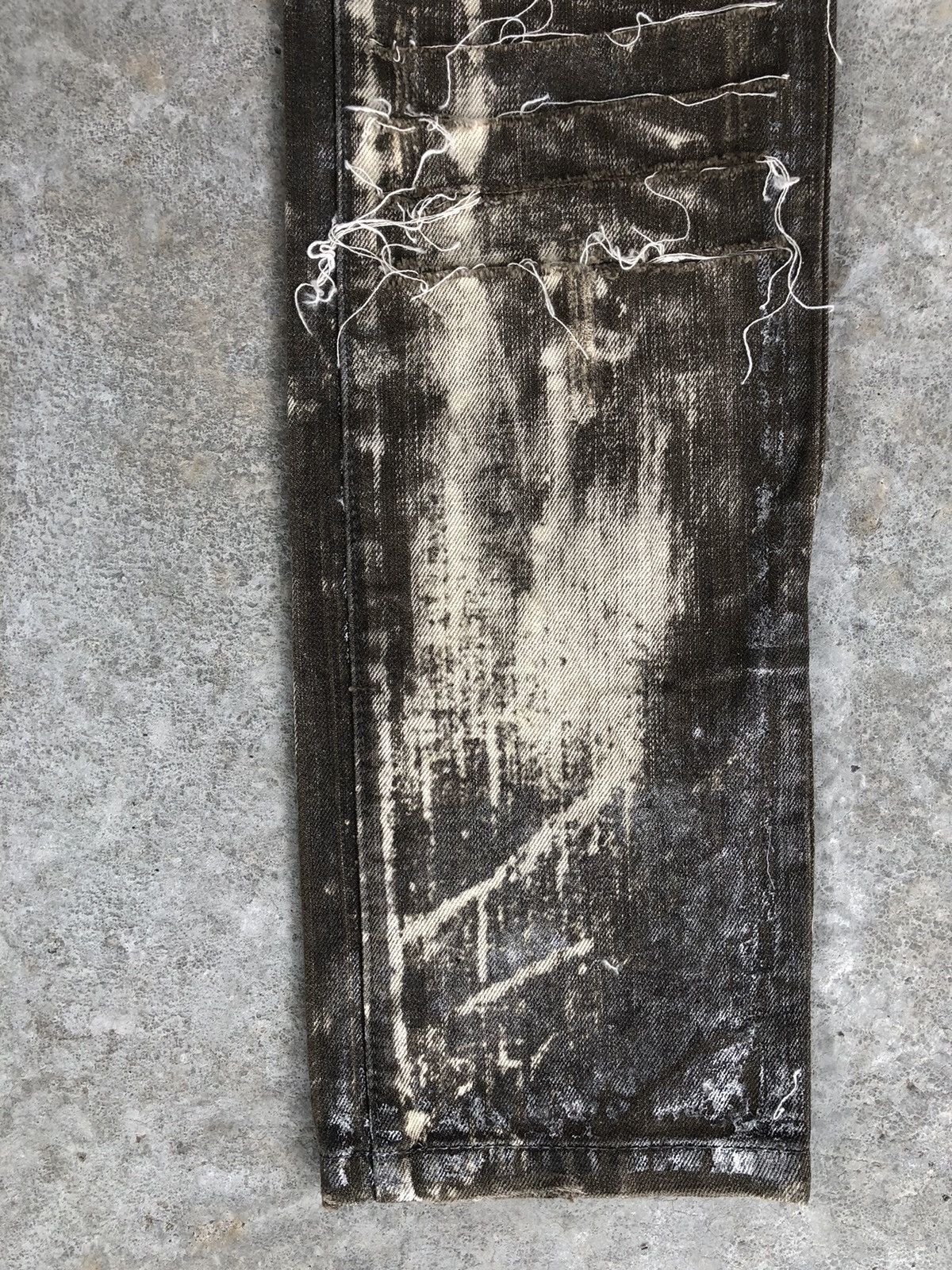 If Six Was Nine Hiderock Paint Splatter Distressed Jeans Size US 30 / EU 46 - 7 Thumbnail