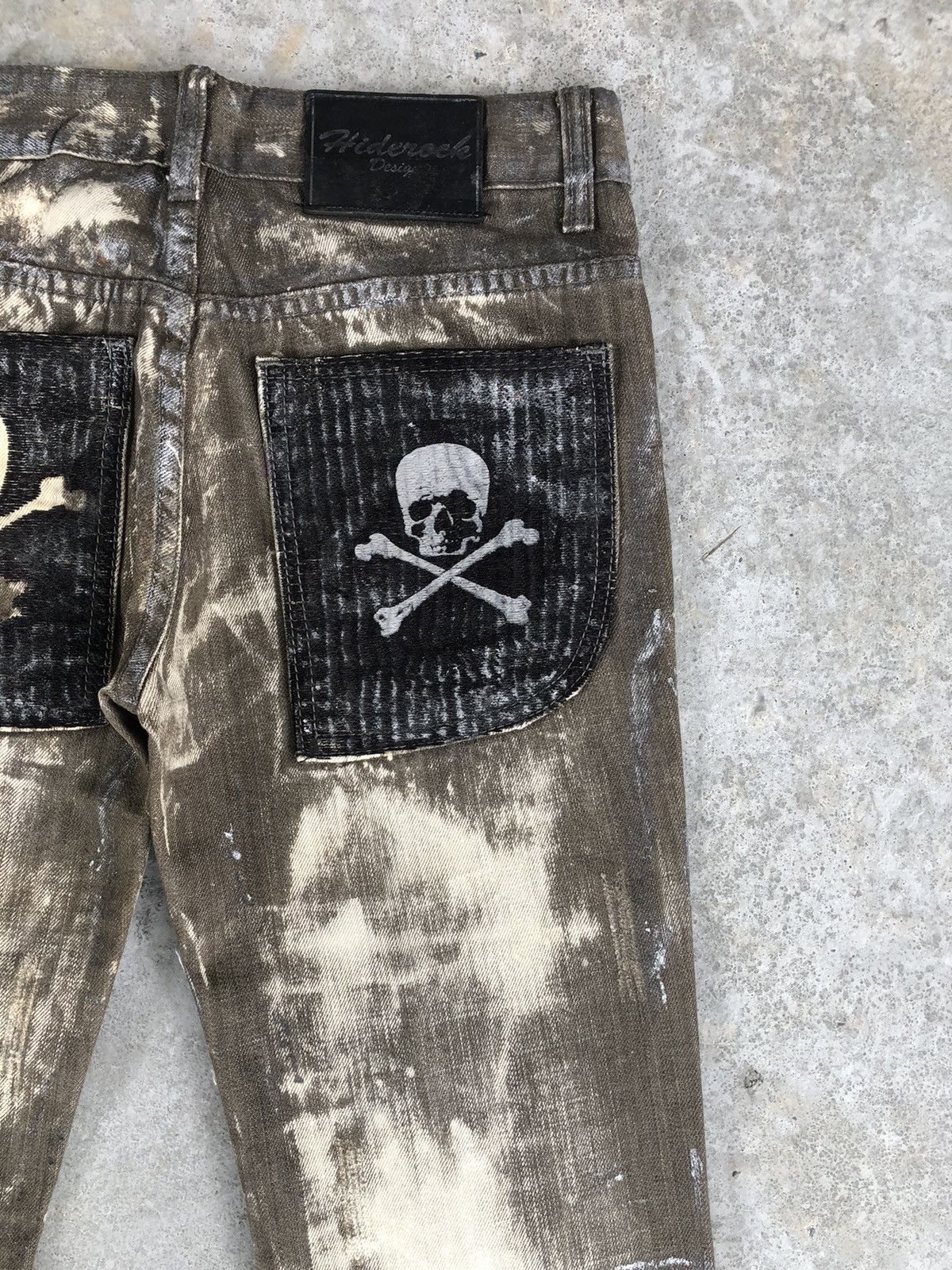 If Six Was Nine Hiderock Paint Splatter Distressed Jeans Size US 30 / EU 46 - 11 Thumbnail