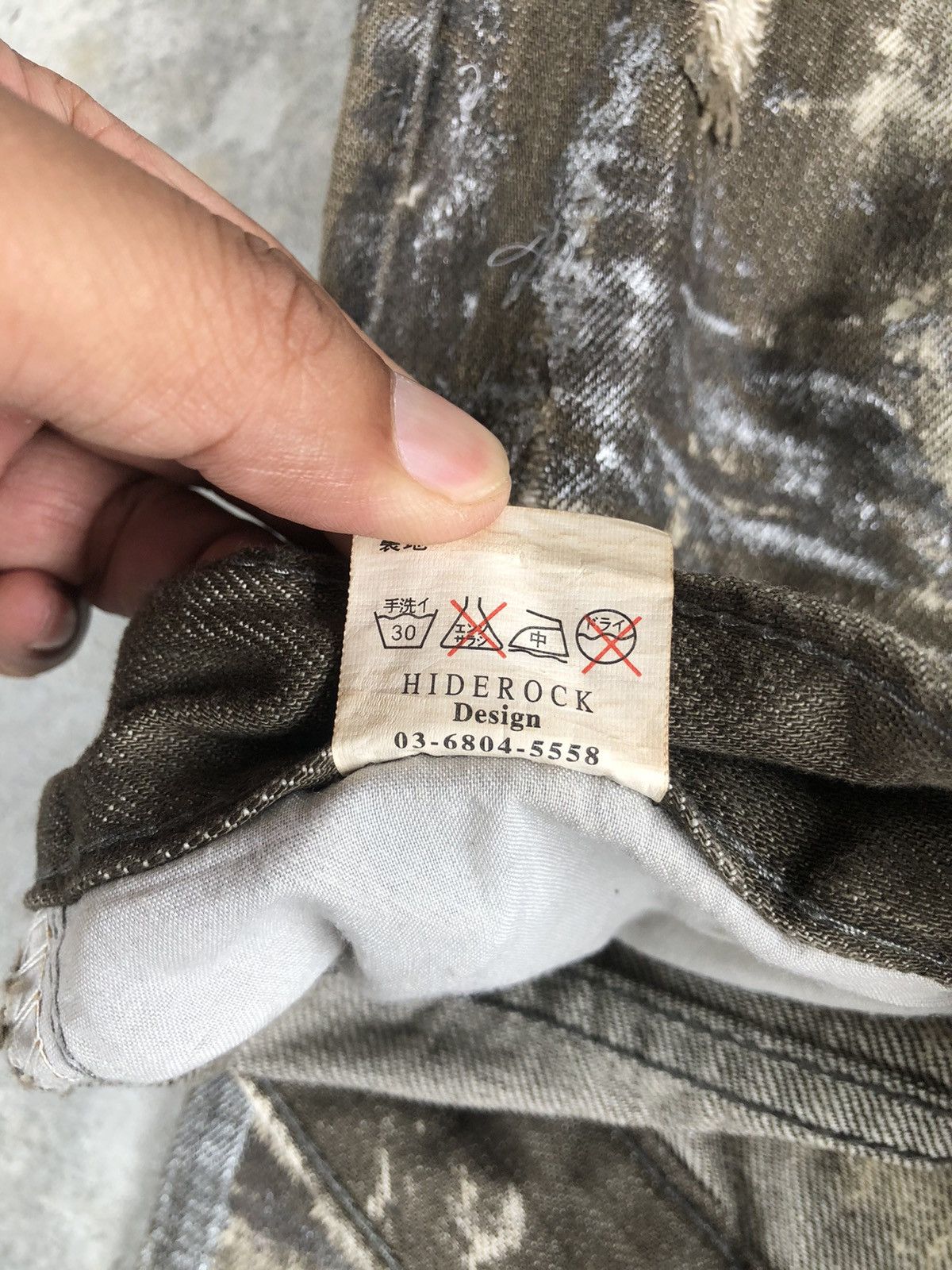 If Six Was Nine Hiderock Paint Splatter Distressed Jeans Size US 30 / EU 46 - 19 Thumbnail