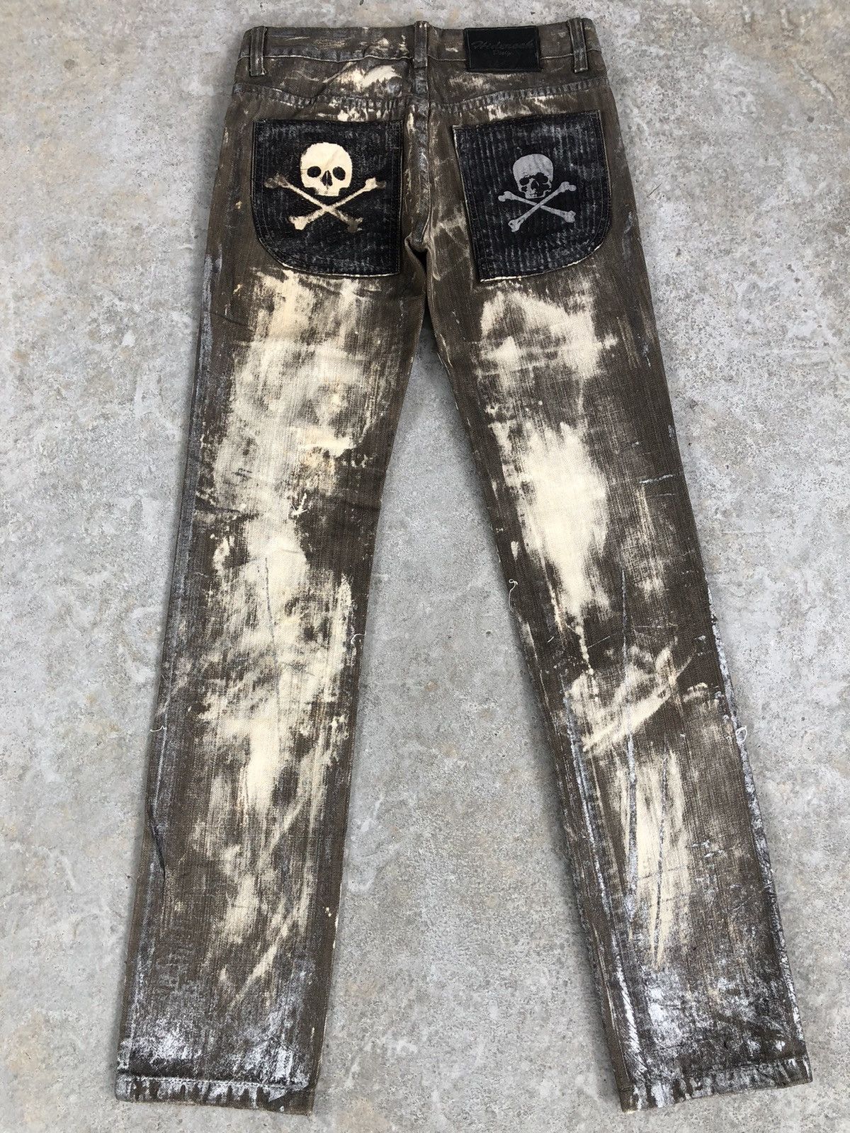If Six Was Nine Hiderock Paint Splatter Distressed Jeans Size US 30 / EU 46 - 2 Thumbnail