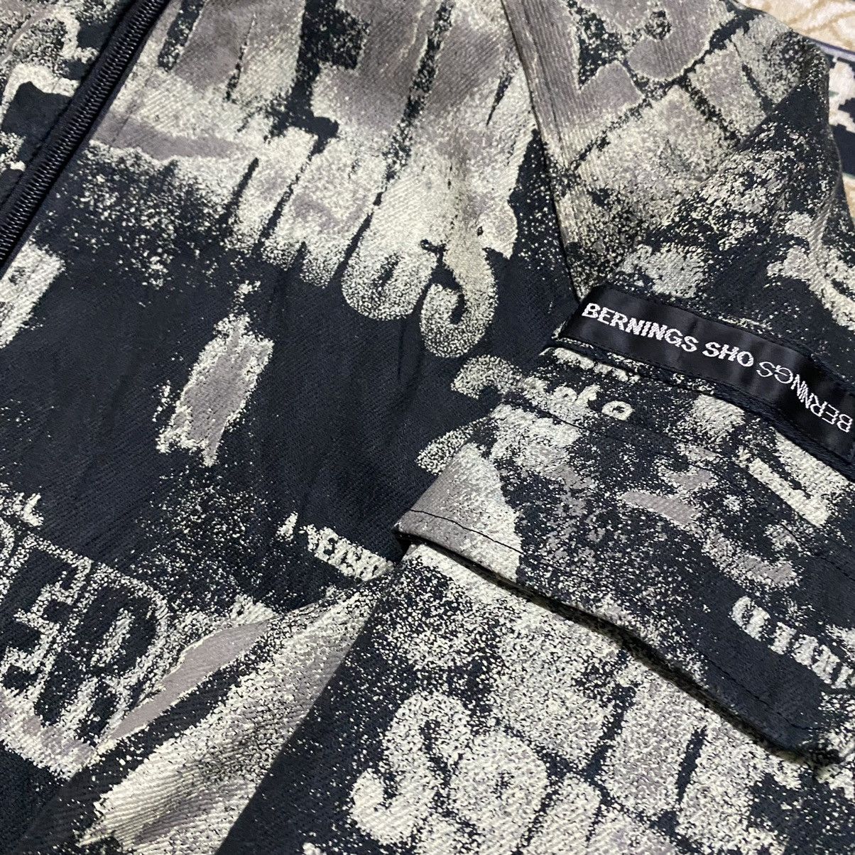BERNINGS SHO 🇯🇵BERNING SHO Newspaper Printed Jacket Size US L / EU 52-54 / 3 - 17 Thumbnail