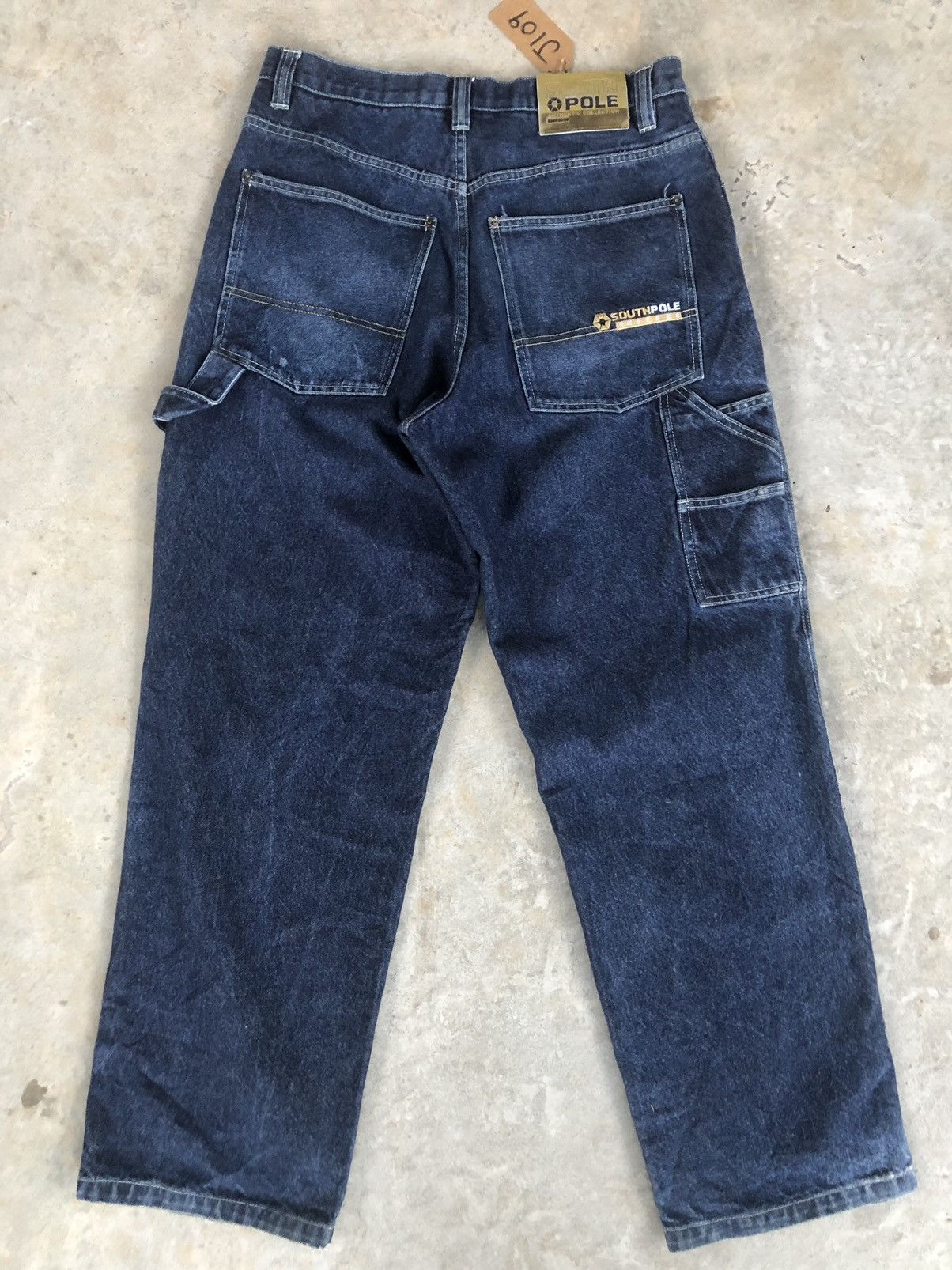 Southpole Embroidered Jeans Baggy Jeans Carpenter Denim