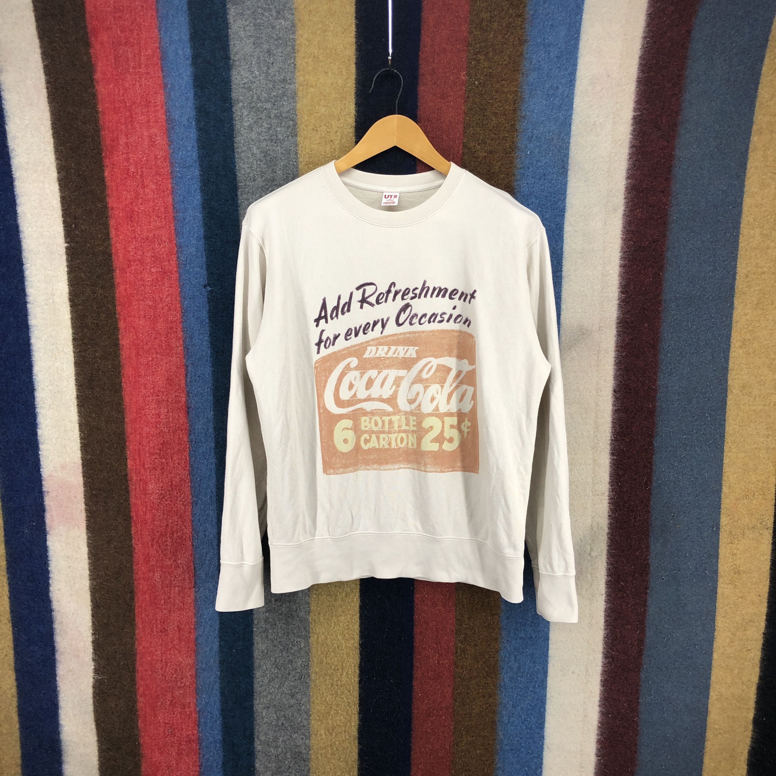 Uniqlo UNIQLO x COCA COLA Crew Neck Sweatshirt #0302/N Size US M / EU 48-50 / 2 - 1 Thumbnail