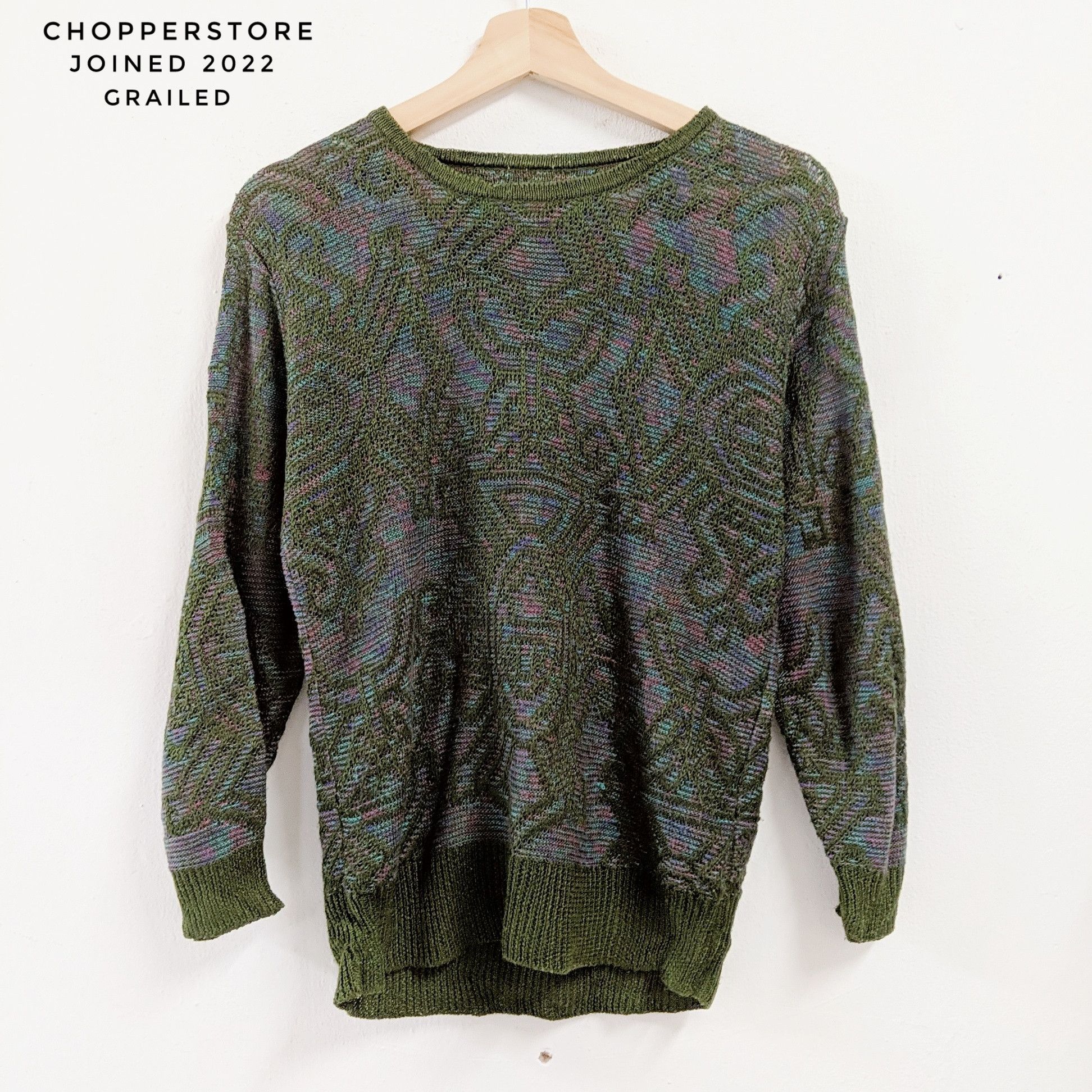 Japanese Brand Vintage Japanese Rainbow Knitwear Sweater Jumper Size US S / EU 44-46 / 1 - 1 Thumbnail