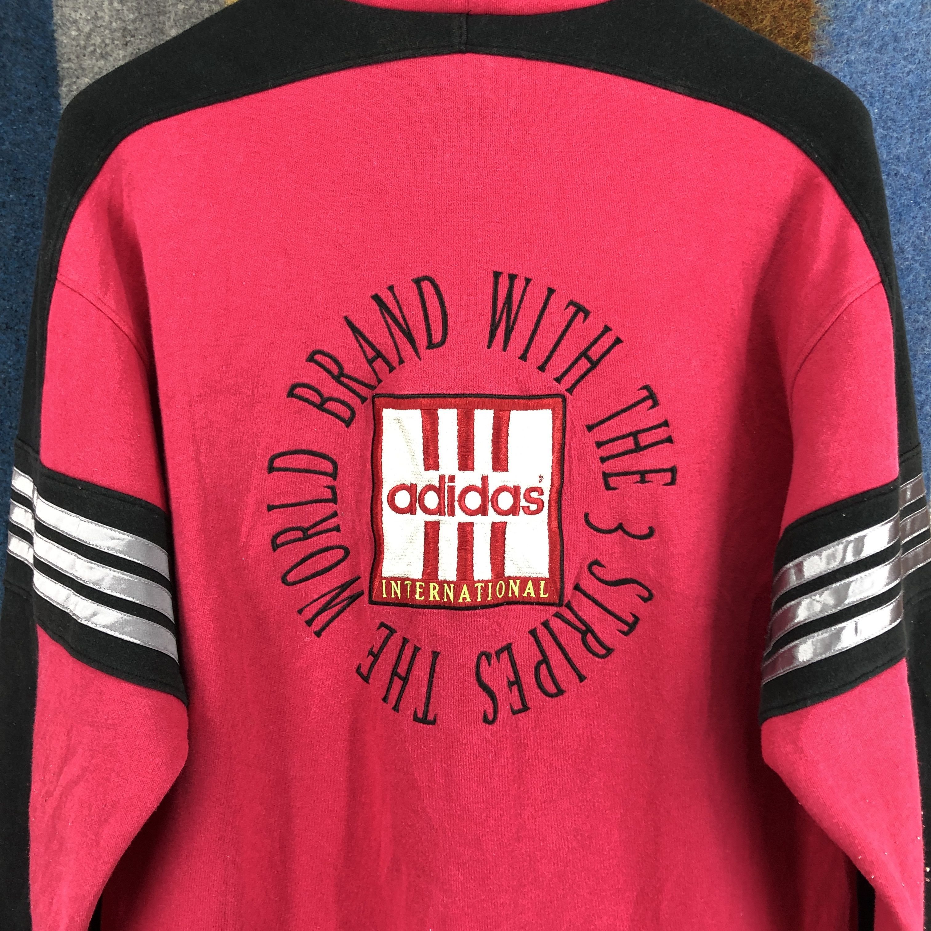Adidas 90s ADIDAS THREE STRIPE Turtle Neck Sweatshirt #0439/S Size US M / EU 48-50 / 2 - 15 Thumbnail