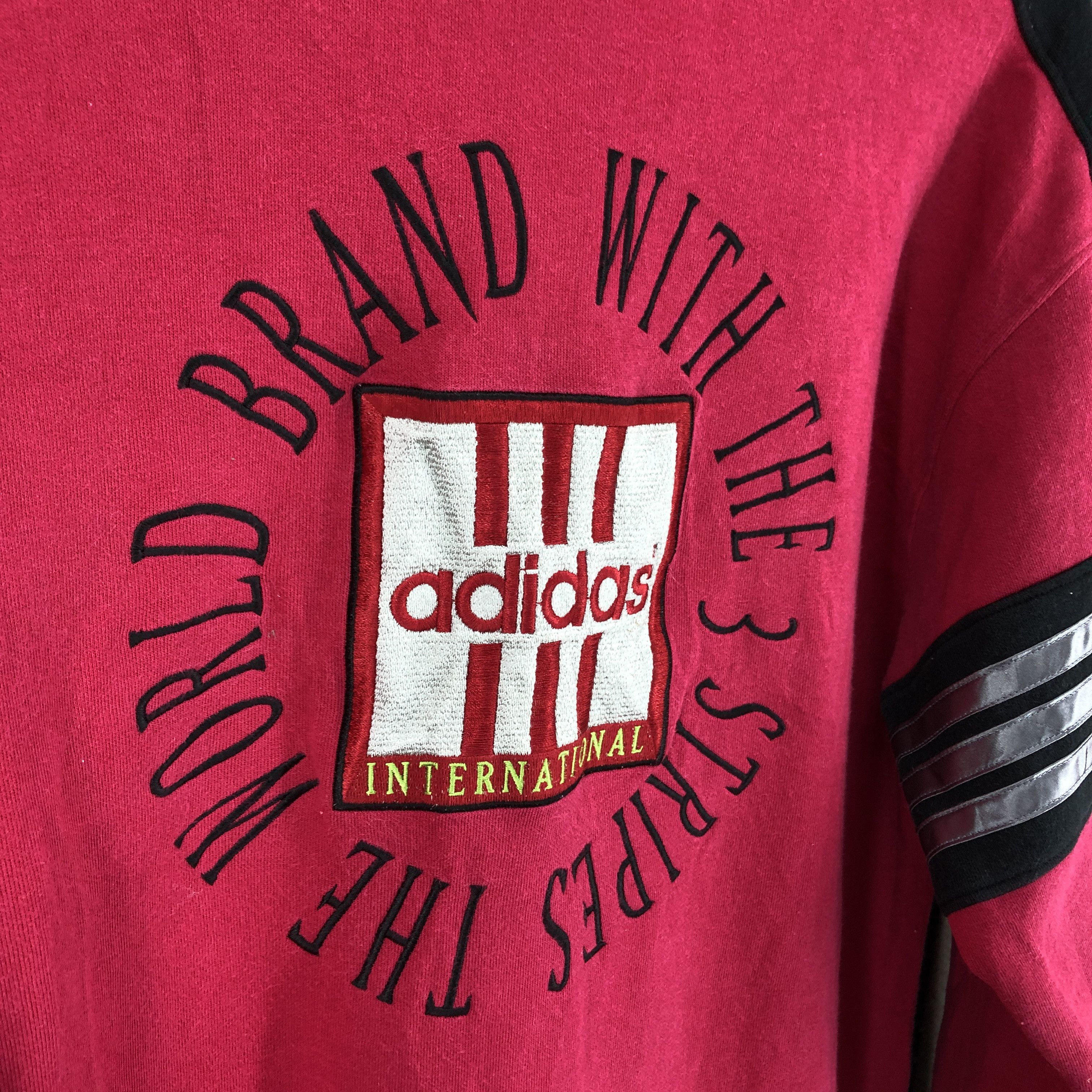 Adidas 90s ADIDAS THREE STRIPE Turtle Neck Sweatshirt #0439/S Size US M / EU 48-50 / 2 - 16 Thumbnail