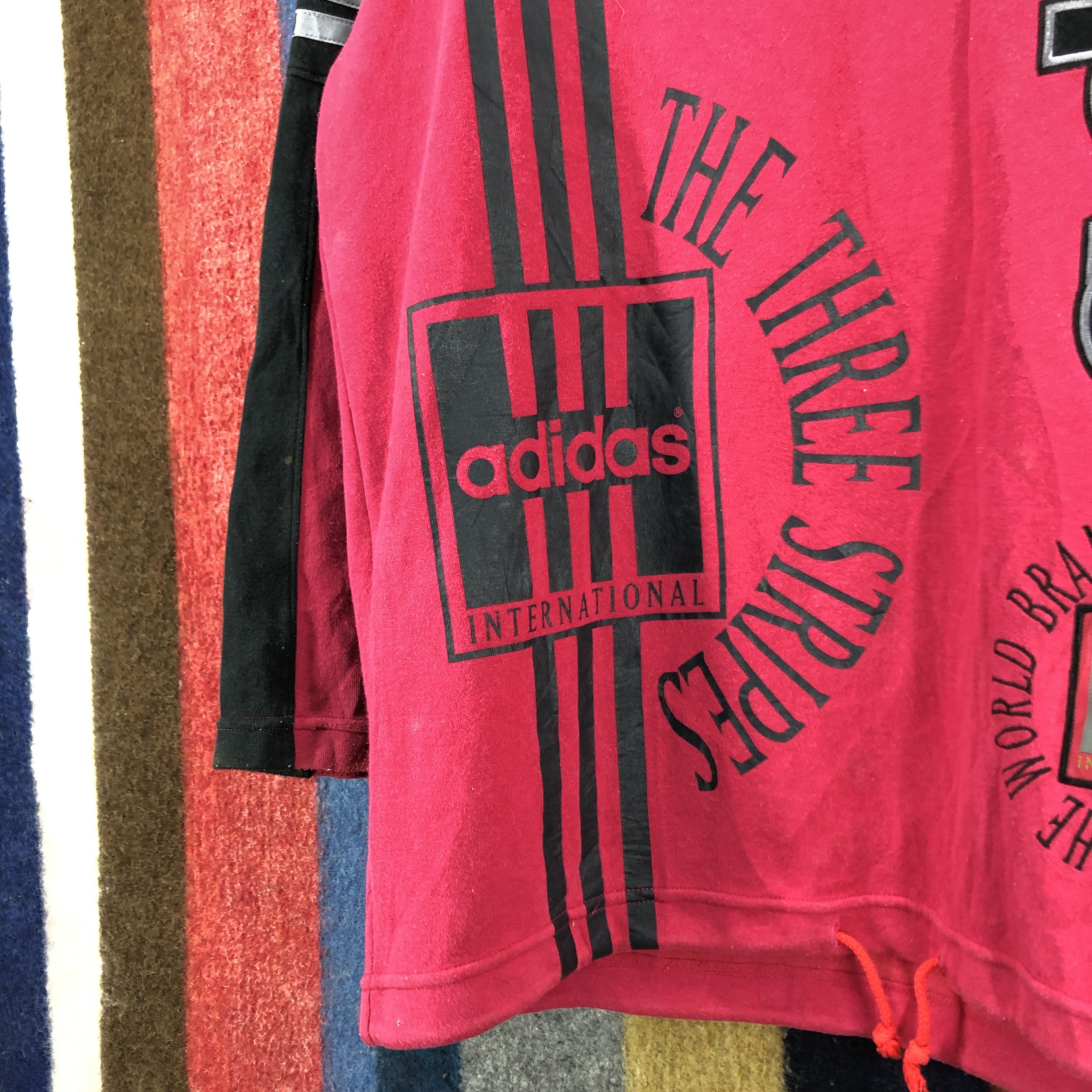 Adidas 90s ADIDAS THREE STRIPE Turtle Neck Sweatshirt #0439/S Size US M / EU 48-50 / 2 - 2 Thumbnail