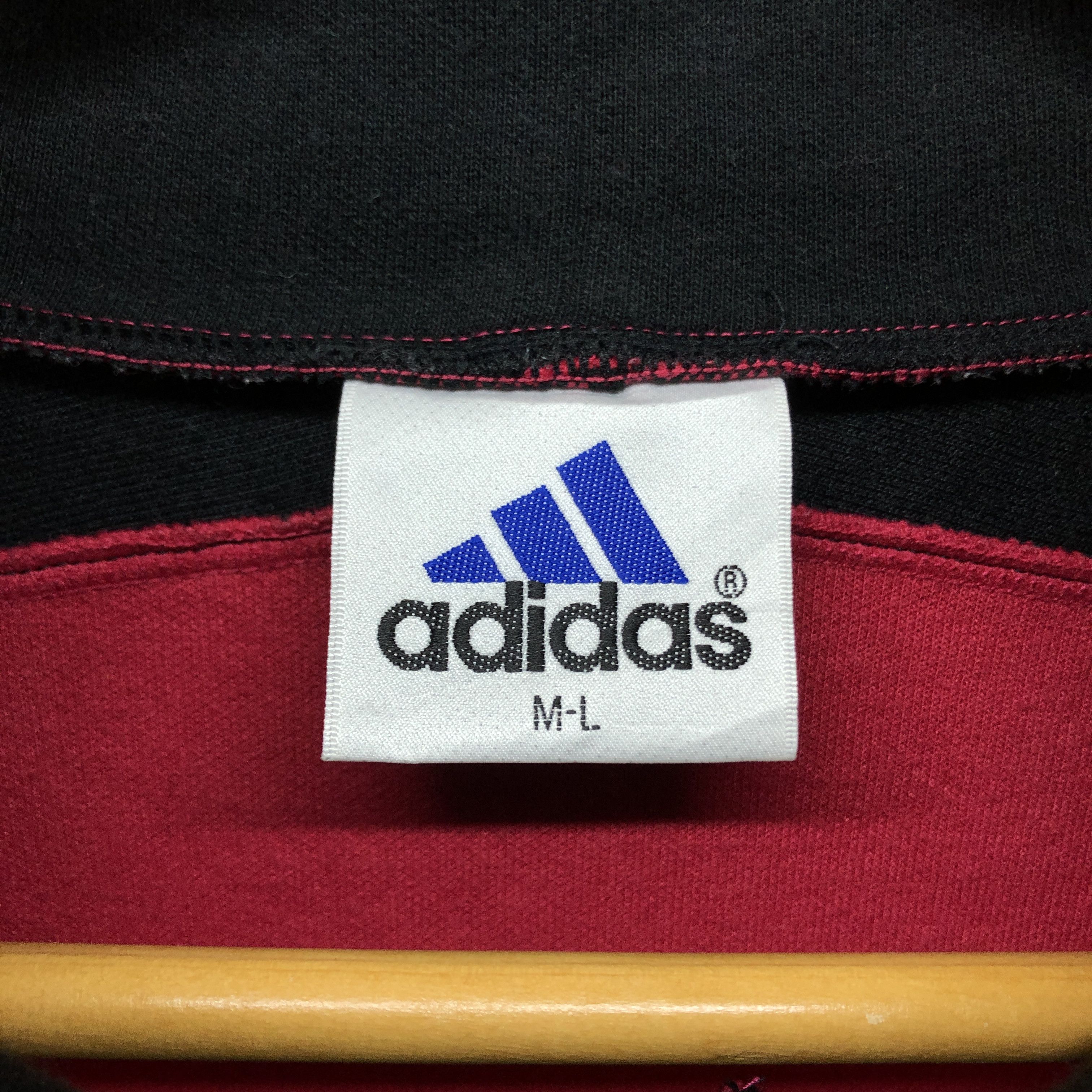 Adidas 90s ADIDAS THREE STRIPE Turtle Neck Sweatshirt #0439/S Size US M / EU 48-50 / 2 - 10 Thumbnail
