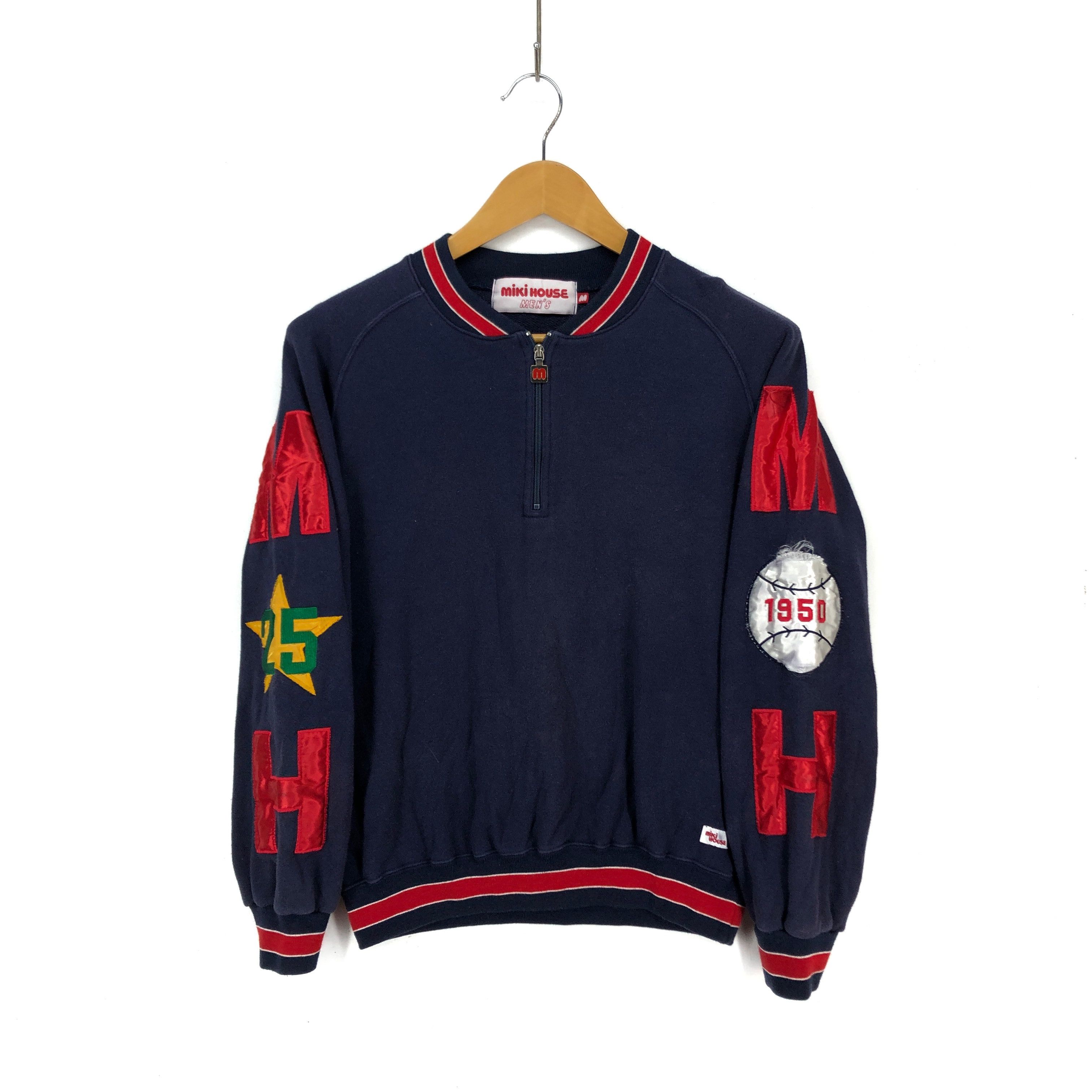 Japanese Brand MIKI HOUSE Zipper Sweatshirt Patch Logo #1483-54 Size US S / EU 44-46 / 1 - 1 Thumbnail