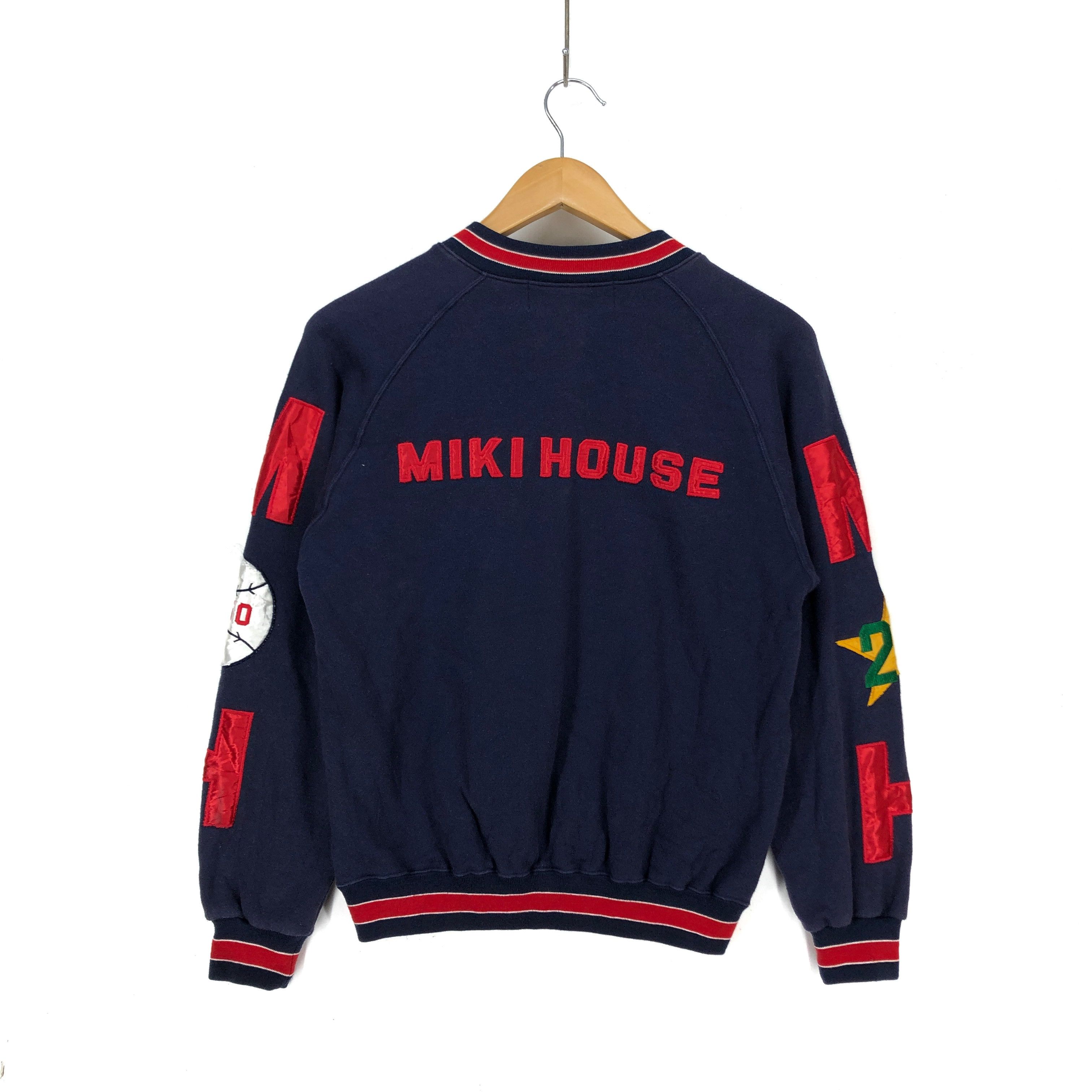 Japanese Brand MIKI HOUSE Zipper Sweatshirt Patch Logo #1483-54 Size US S / EU 44-46 / 1 - 6 Thumbnail