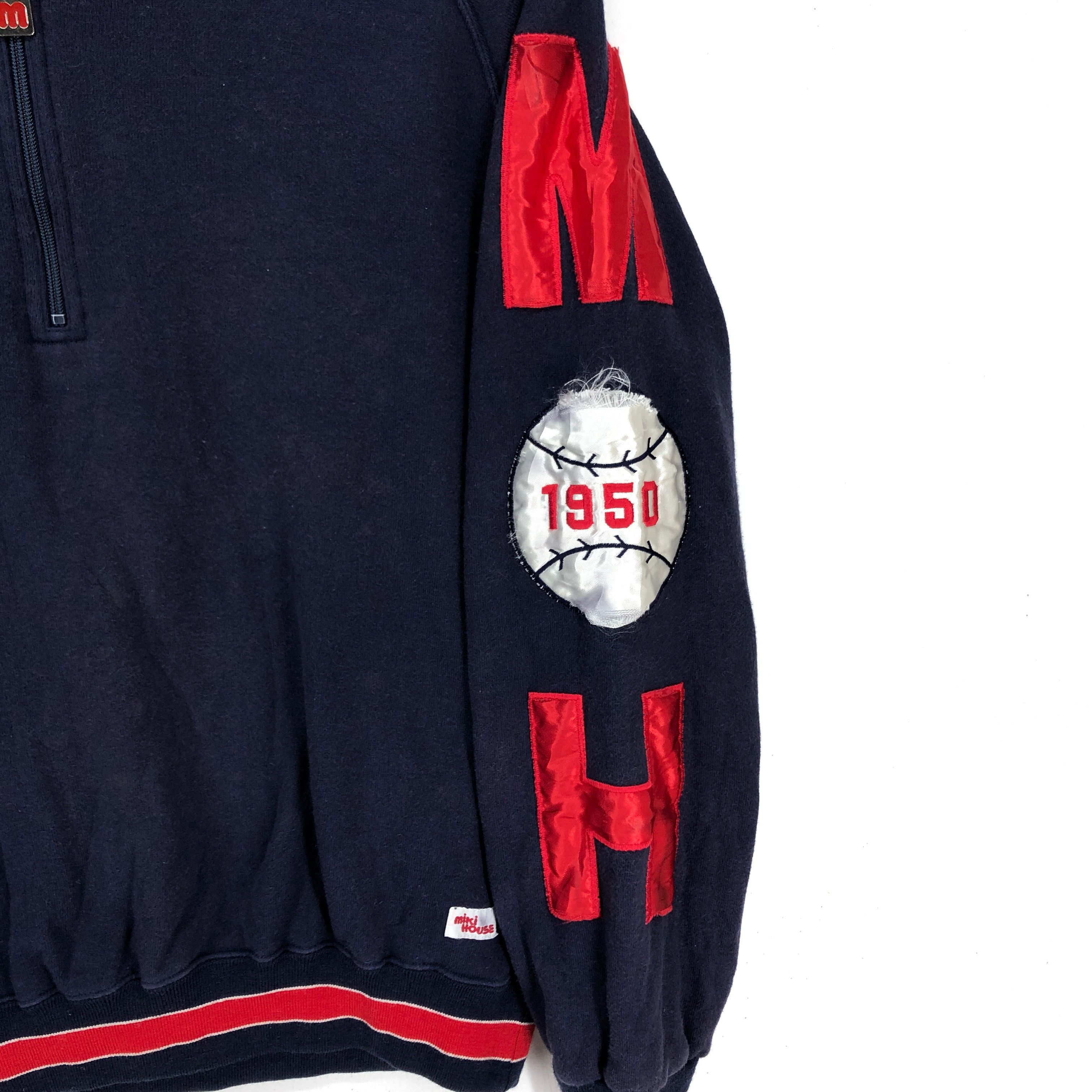 Japanese Brand MIKI HOUSE Zipper Sweatshirt Patch Logo #1483-54 Size US S / EU 44-46 / 1 - 3 Thumbnail