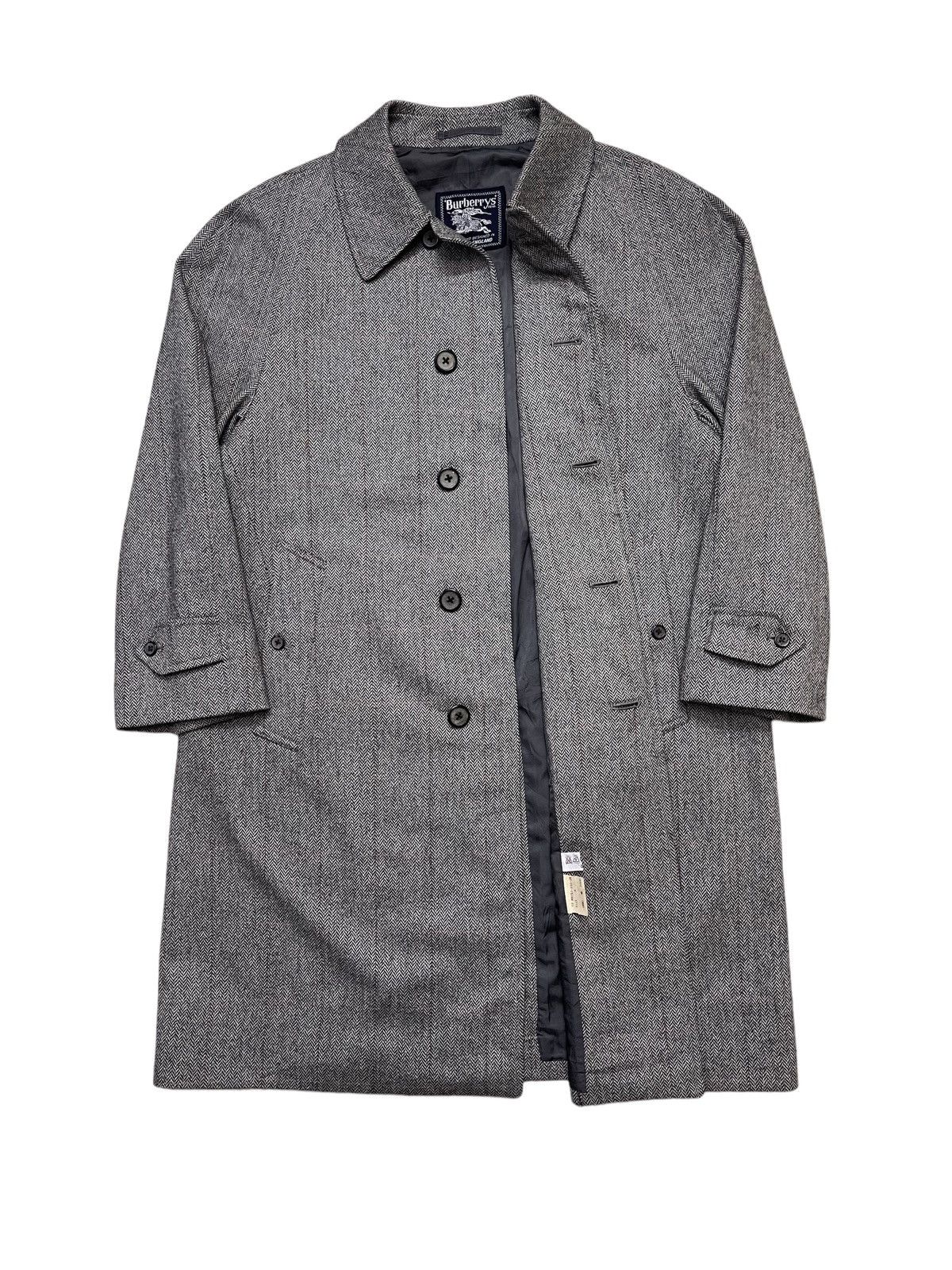 Burberry Vintage Burberrys Harringbone Twill Longcoat Size US M / EU 48-50 / 2 - 1 Thumbnail