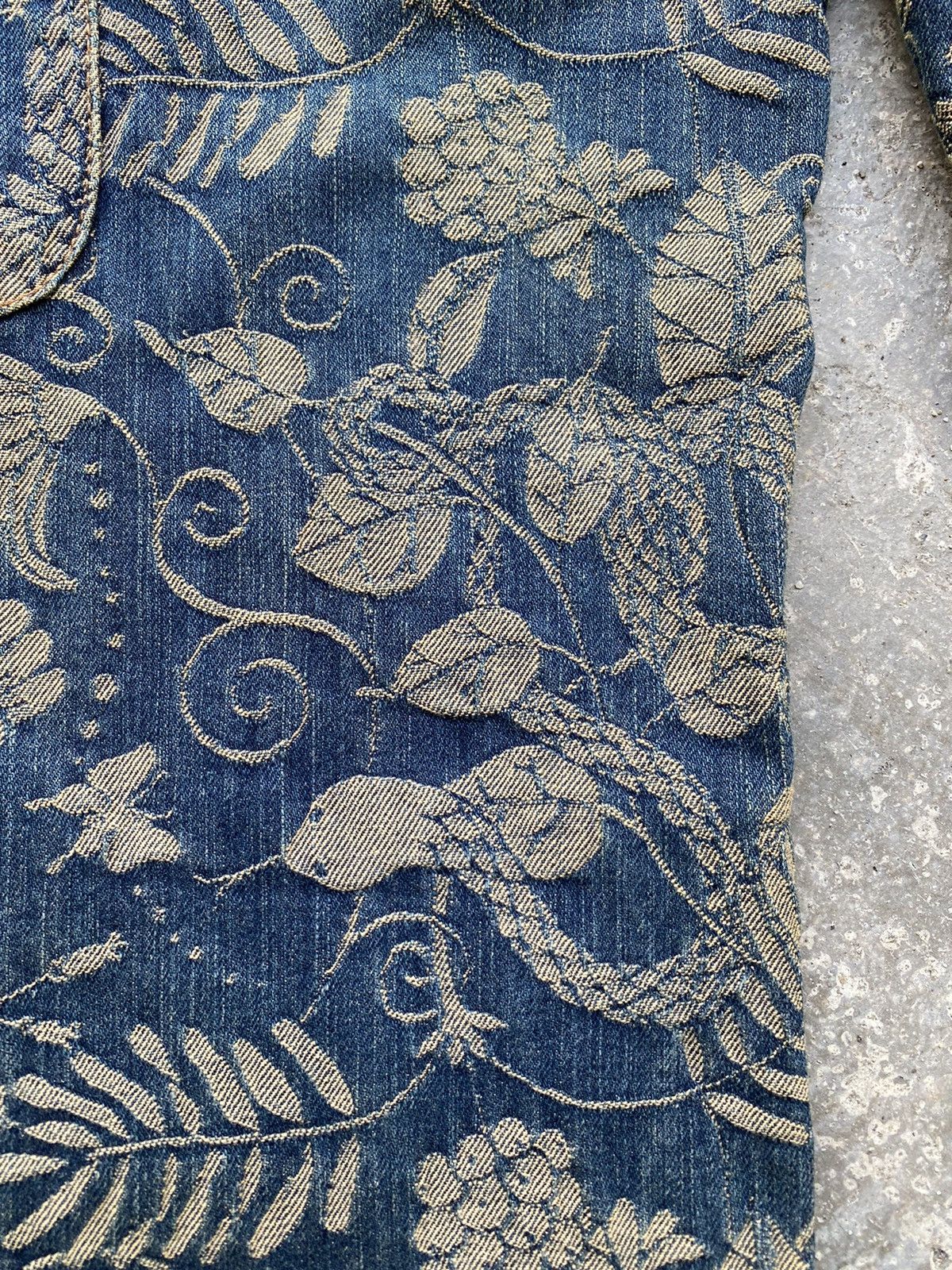 Beauty Beast 💥RARE💥 Japanese MASH MANIA “Snake 🐍” Full Embroidered Denim Size US 28 / EU 44 - 16 Thumbnail