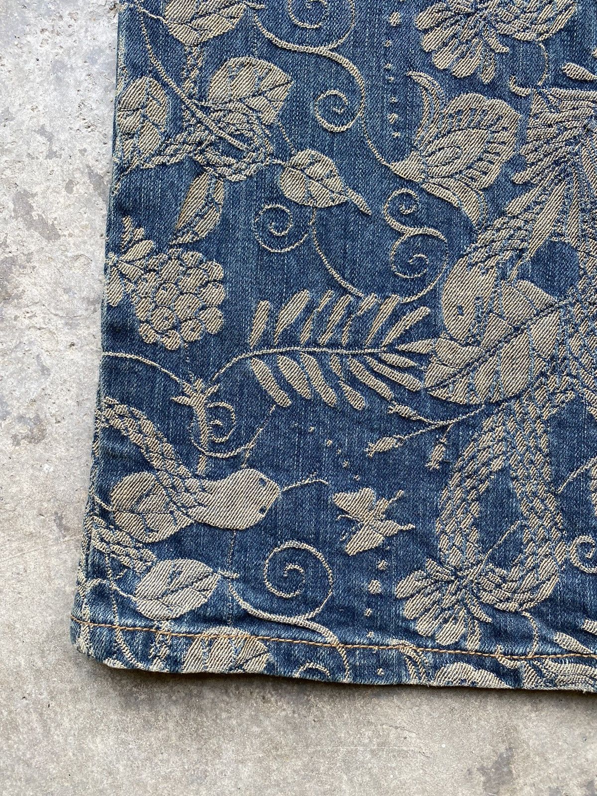 Beauty Beast 💥RARE💥 Japanese MASH MANIA “Snake 🐍” Full Embroidered Denim Size US 28 / EU 44 - 12 Thumbnail